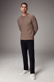 Neutral Regular Fit Knitted Crew Neck Jumper - Image 2 of 7