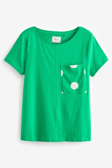 Black/Green Polka Dot Short Sleeve Cotton Pyjama Sets 2 Pack