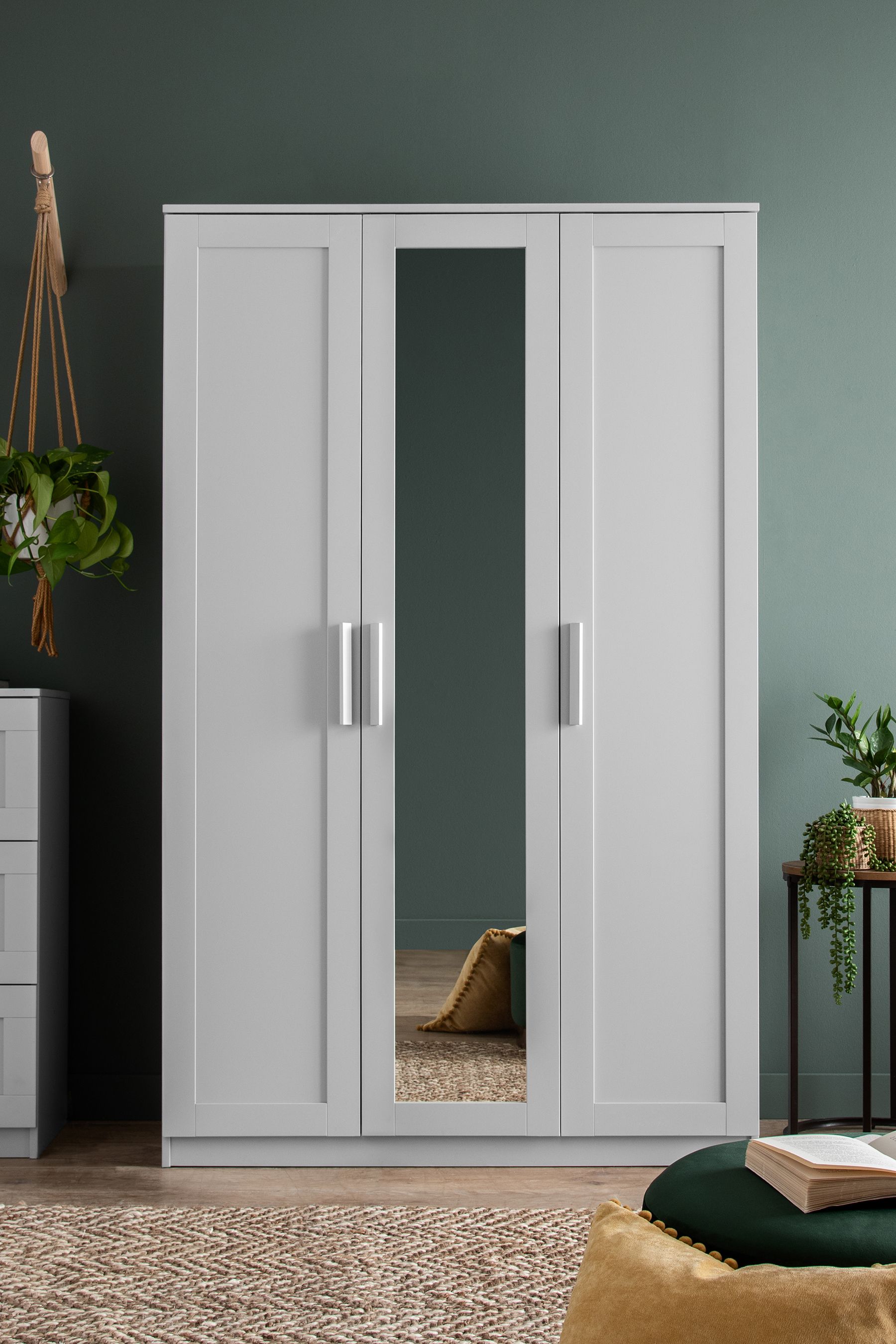 Buy Grey Flynn Triple Wardrobe from the Next UK online shop