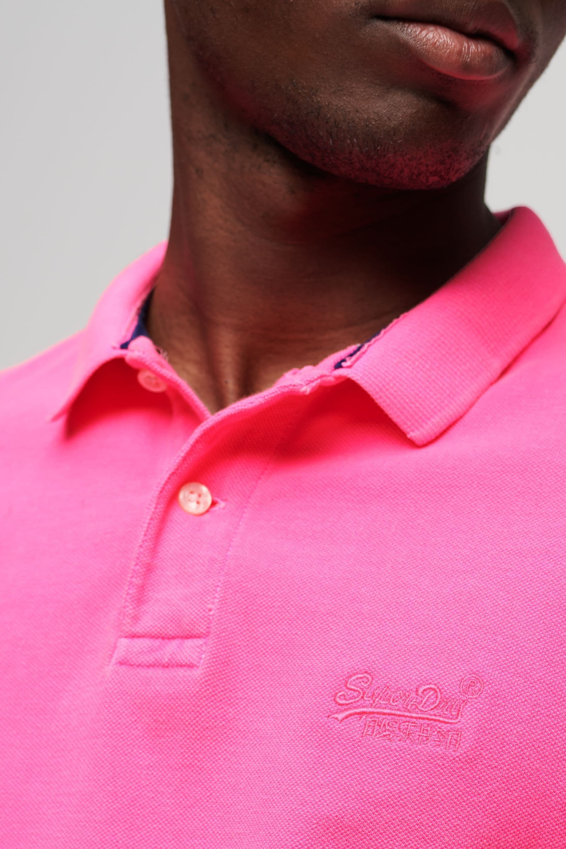 Superdry pink polo cheap