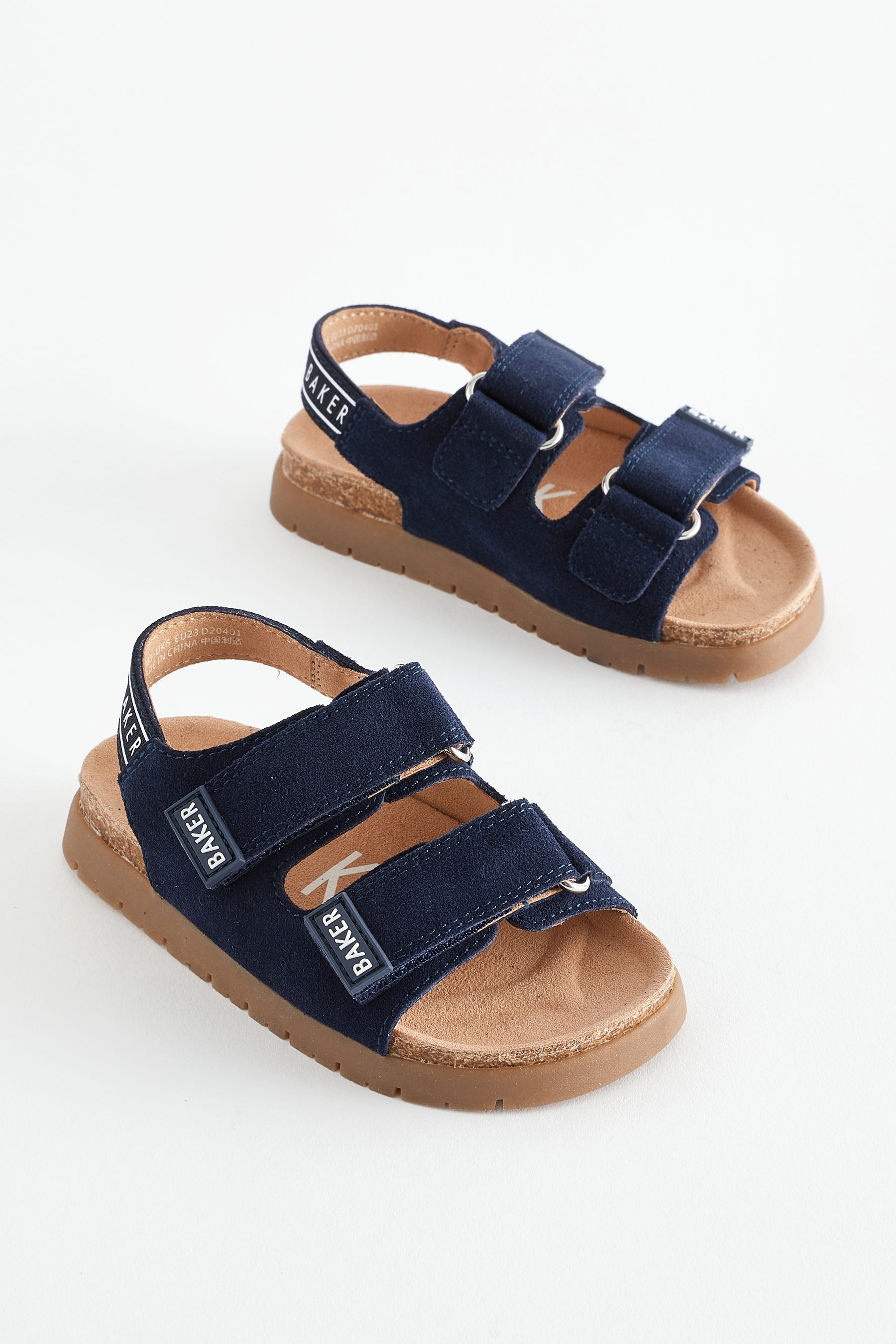 Buy Baker by Ted Baker Boys Suede Footbed Sandals from Next Luxembourg