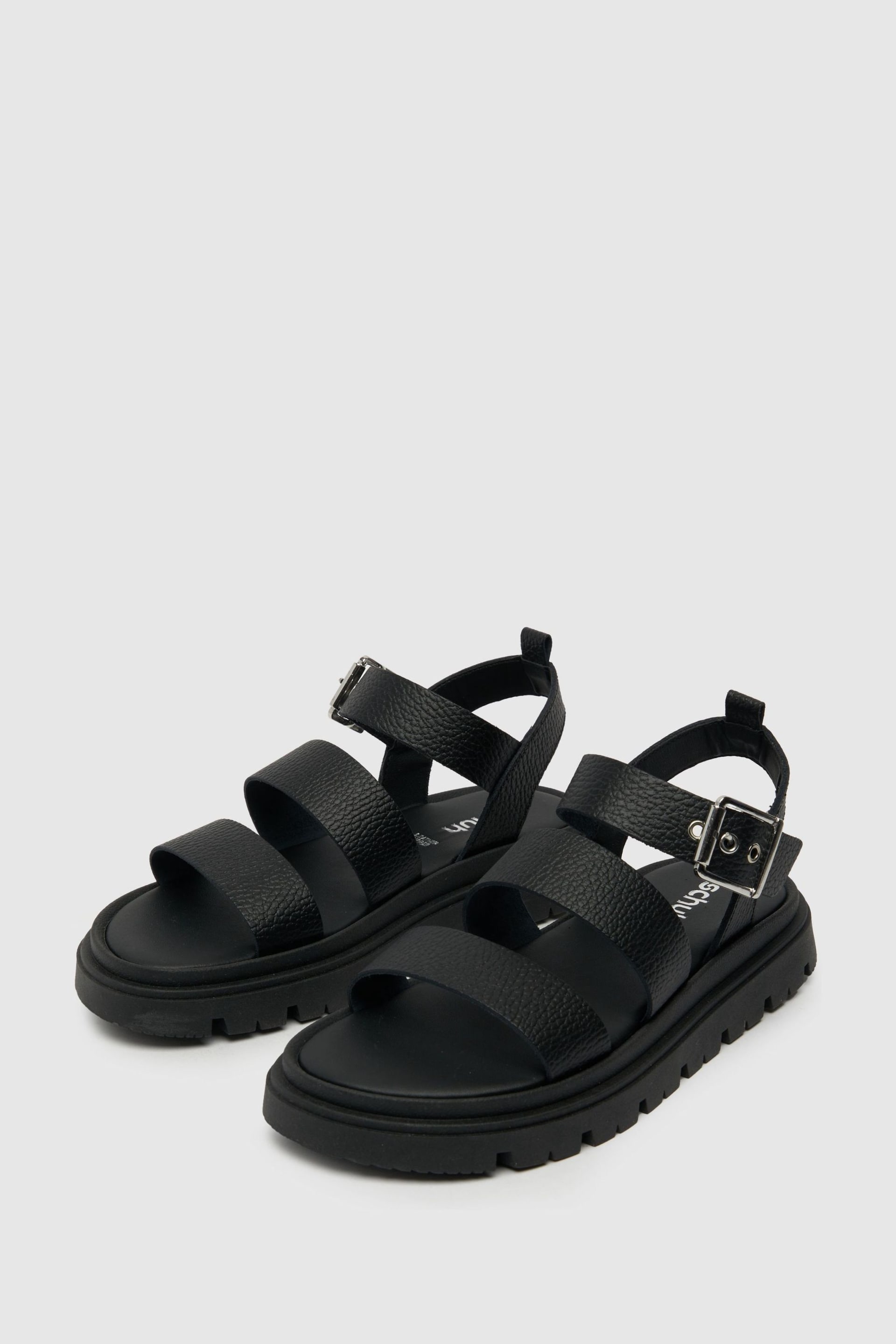 Schuh Tina Chunky Leather Sandals - Image 3 of 4