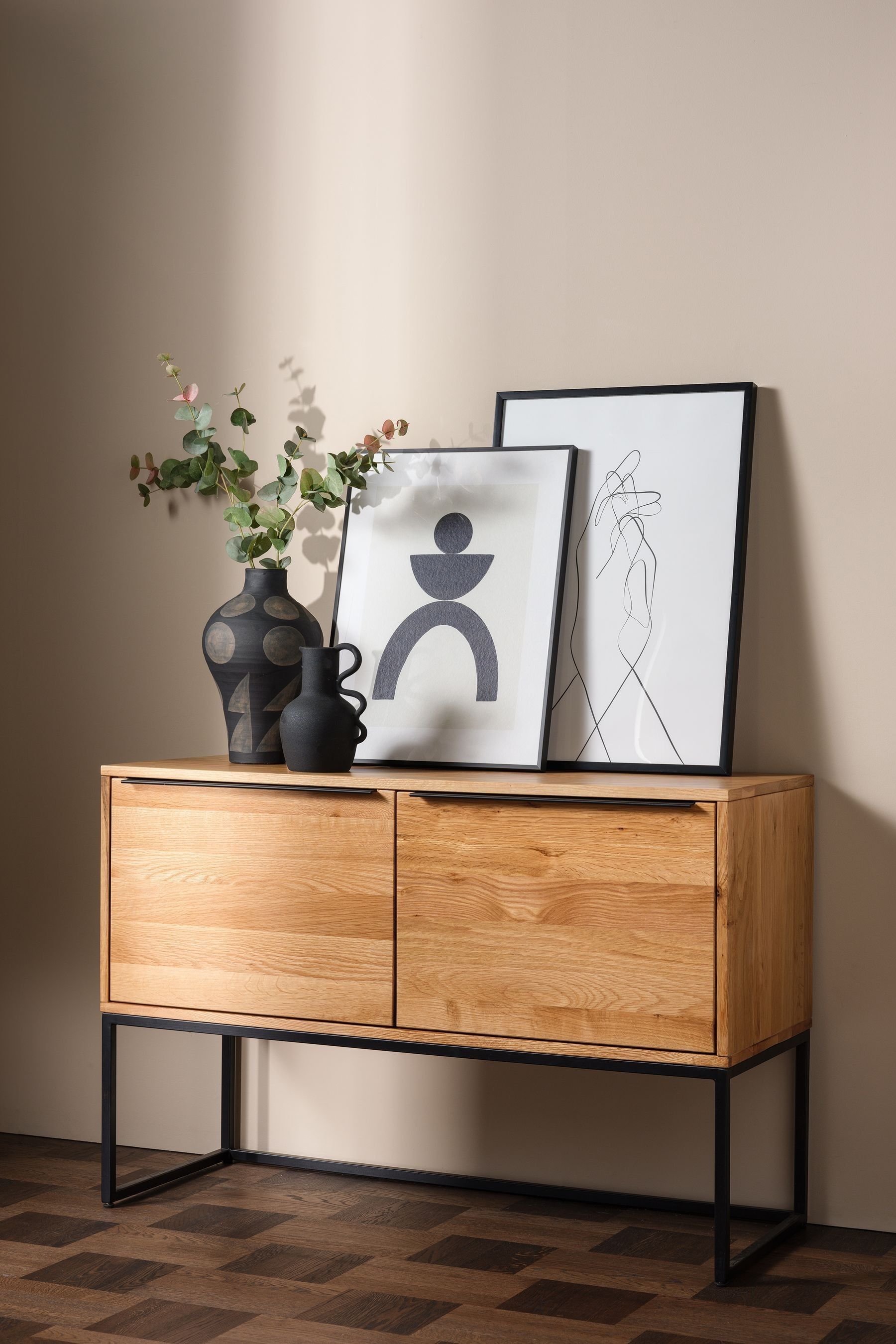 Light brown on sale console table