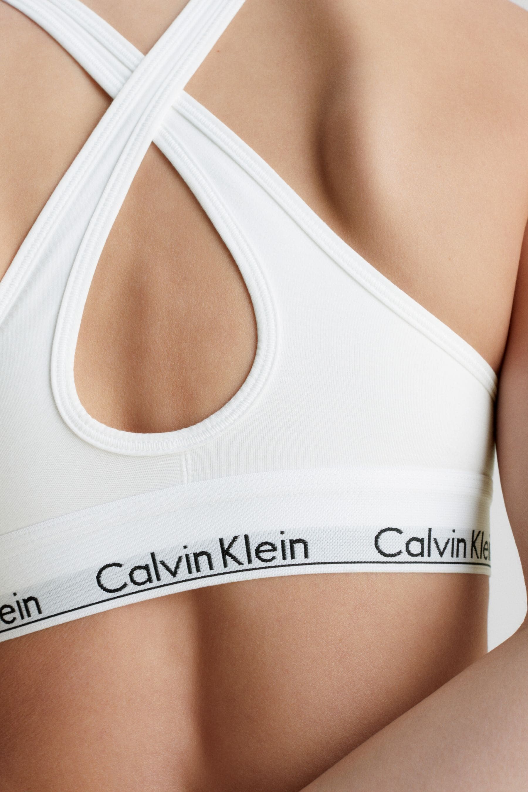 Buy Calvin Klein White Modern Cotton Lift Bralette from Next Luxembourg