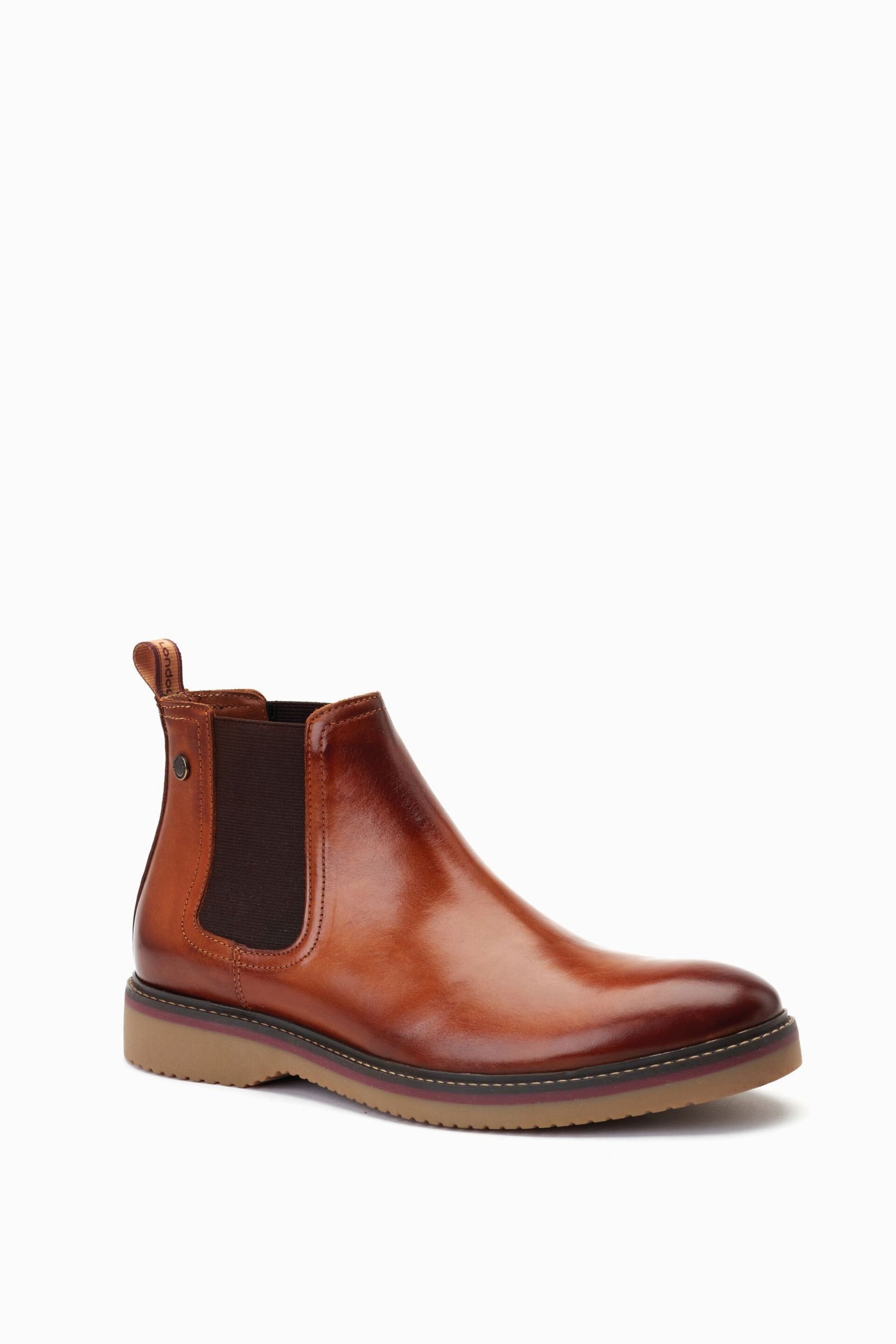 Base London Natural Hooper Pull On Chelsea Boots - Image 2 of 6