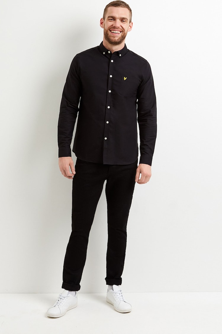 Lyle & Scott Black 100% Cotton Oxford Shirt - Image 2 of 5