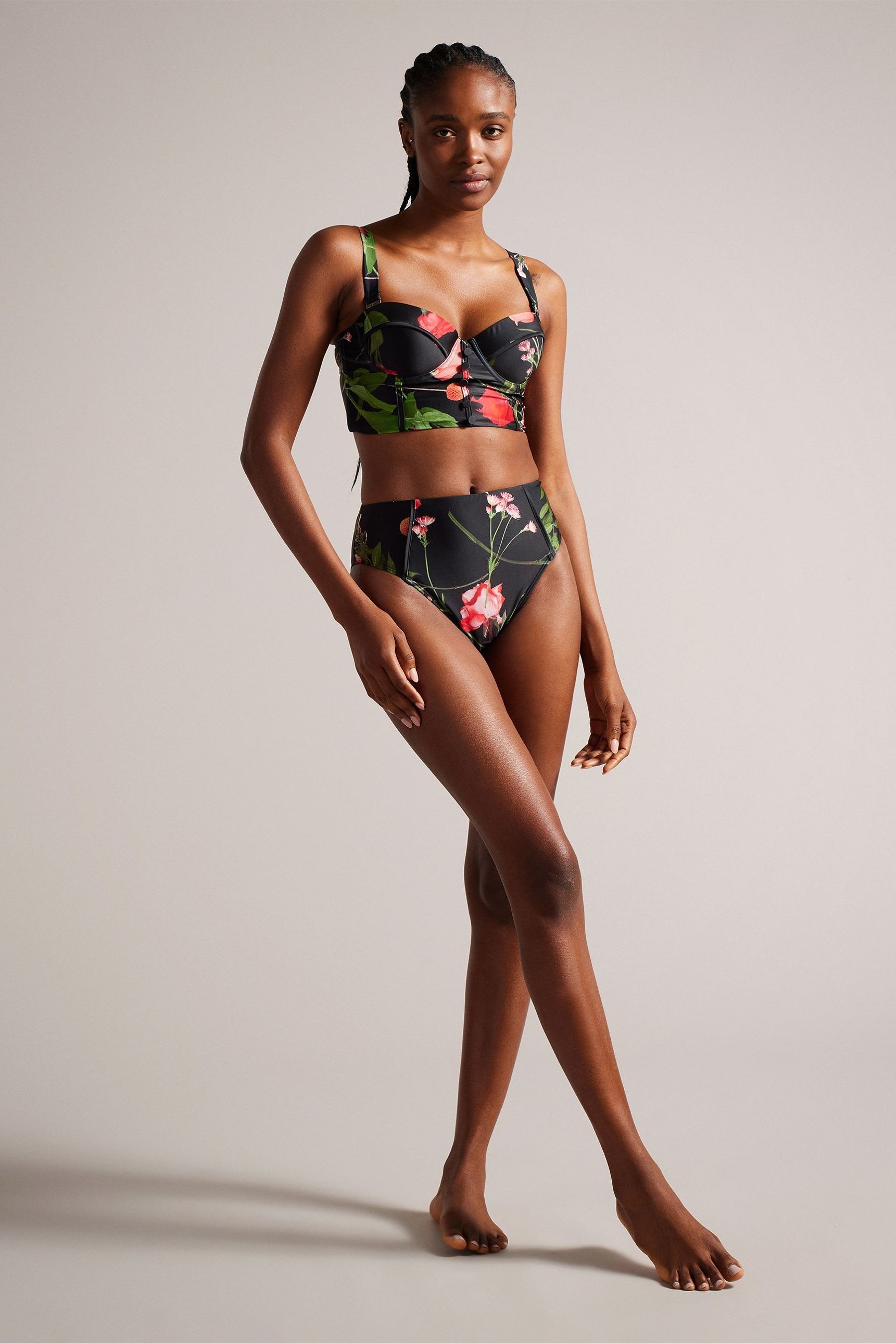 Black longline bikini clearance