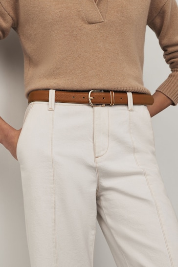 Tan Brown Essential PU Jeans Belt