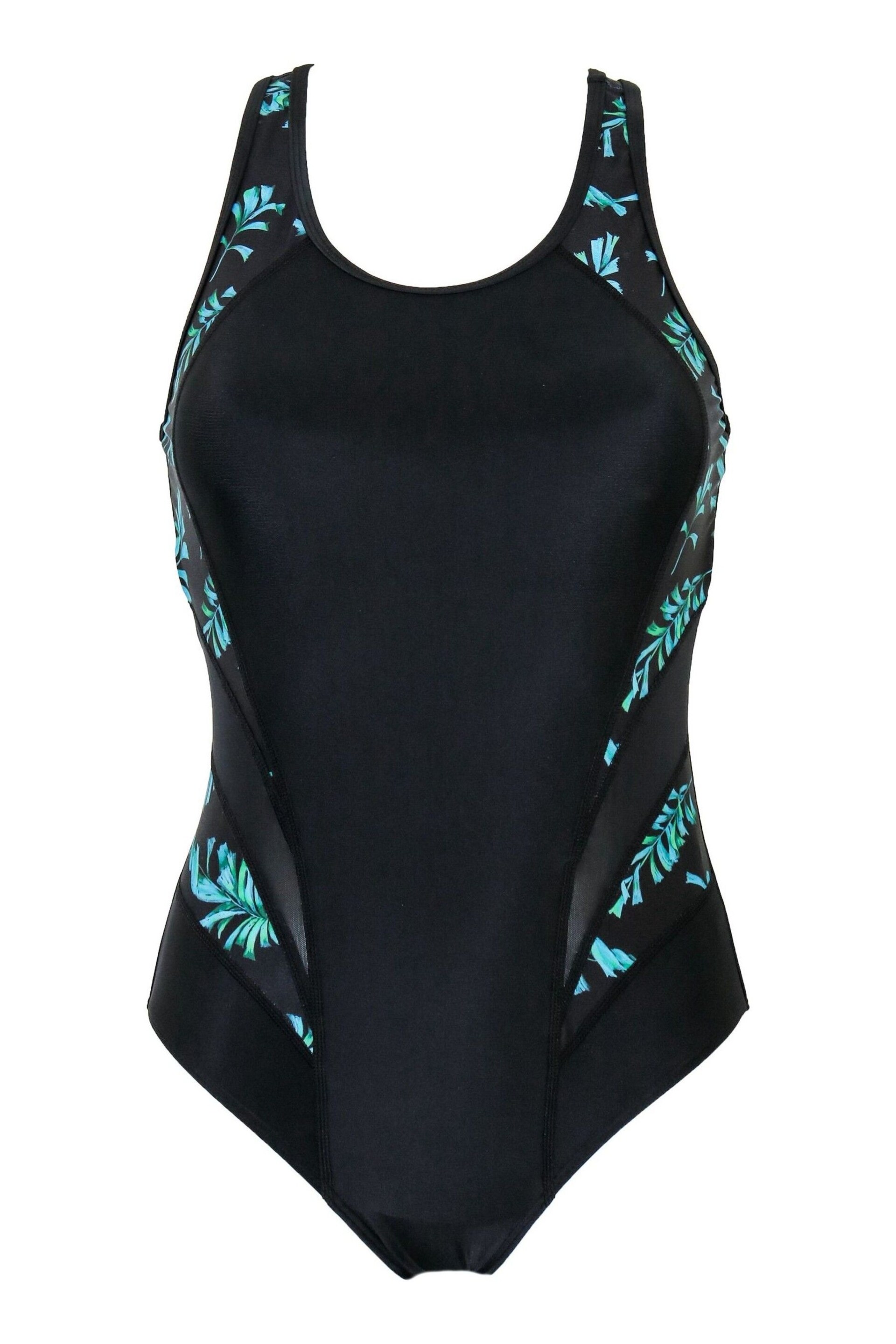 Pour Moi Black & Blue Energy Chlorine Resistant Swimsuit - Image 3 of 4