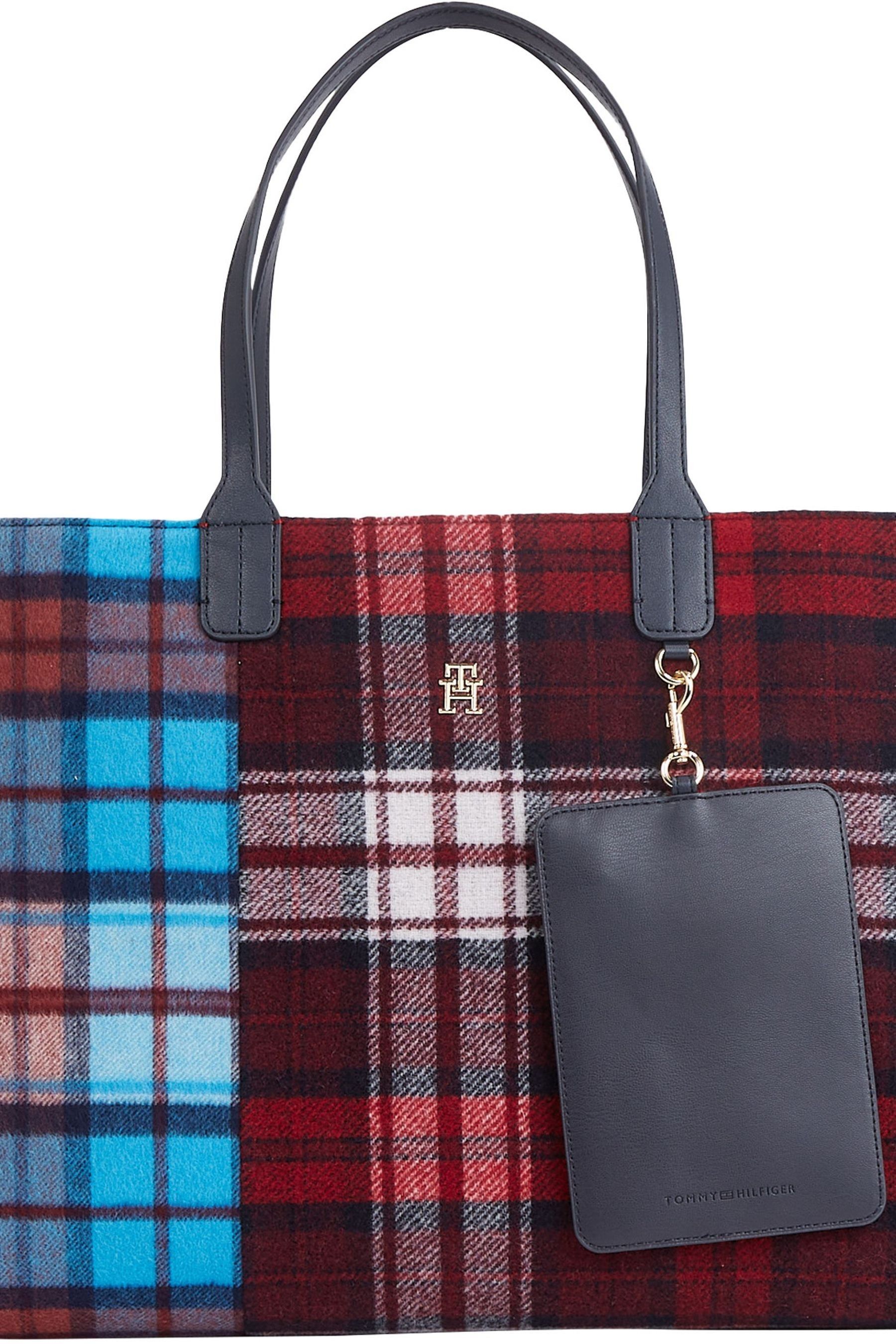 Tommy hilfiger checkered bag cheap