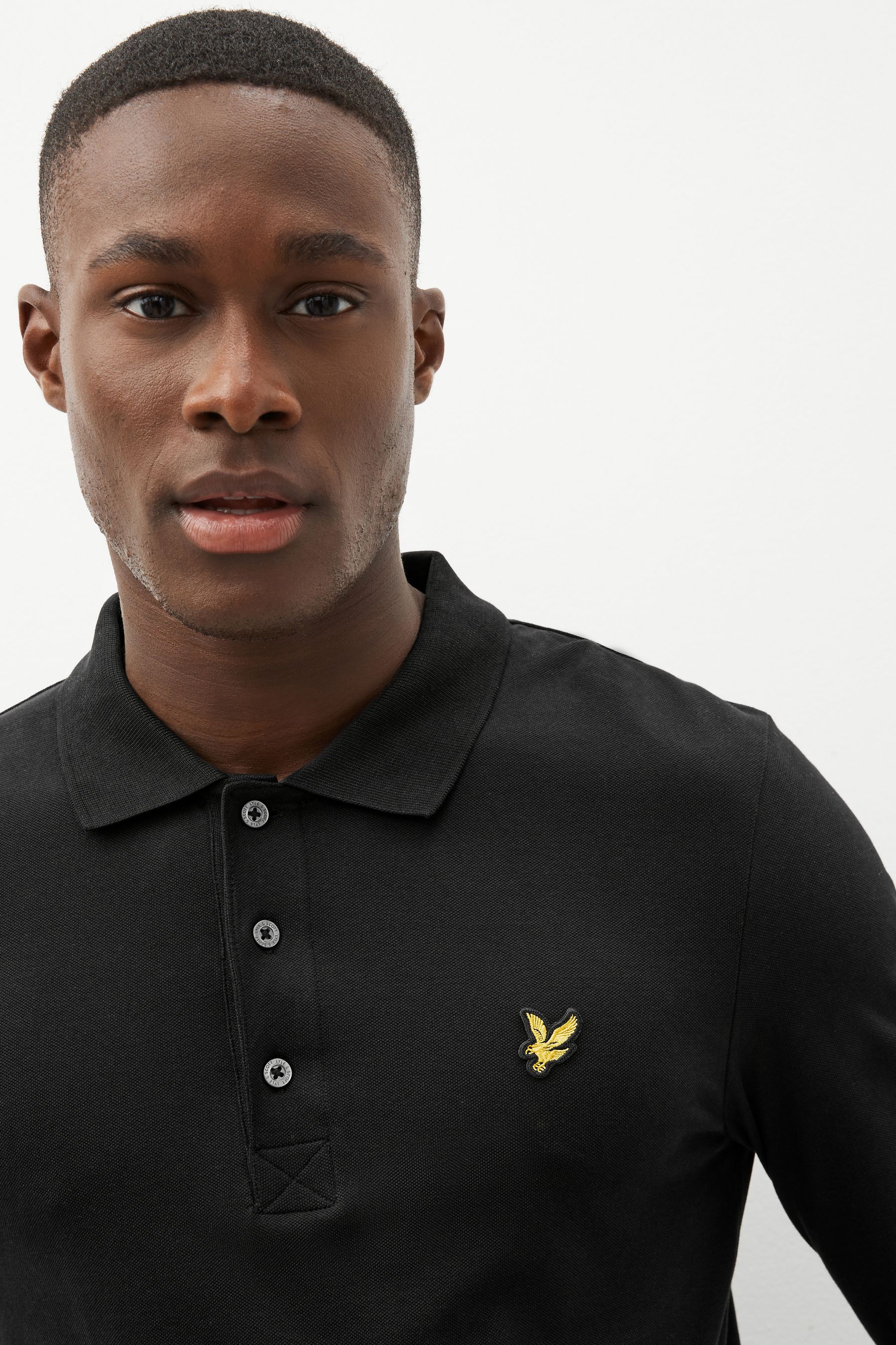 Lyle and scott hot sale long sleeve polo shirt