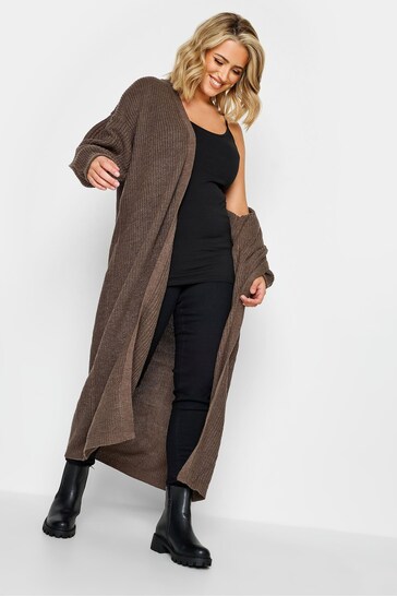 Yours Curve Natural Essential Longline Cardigan