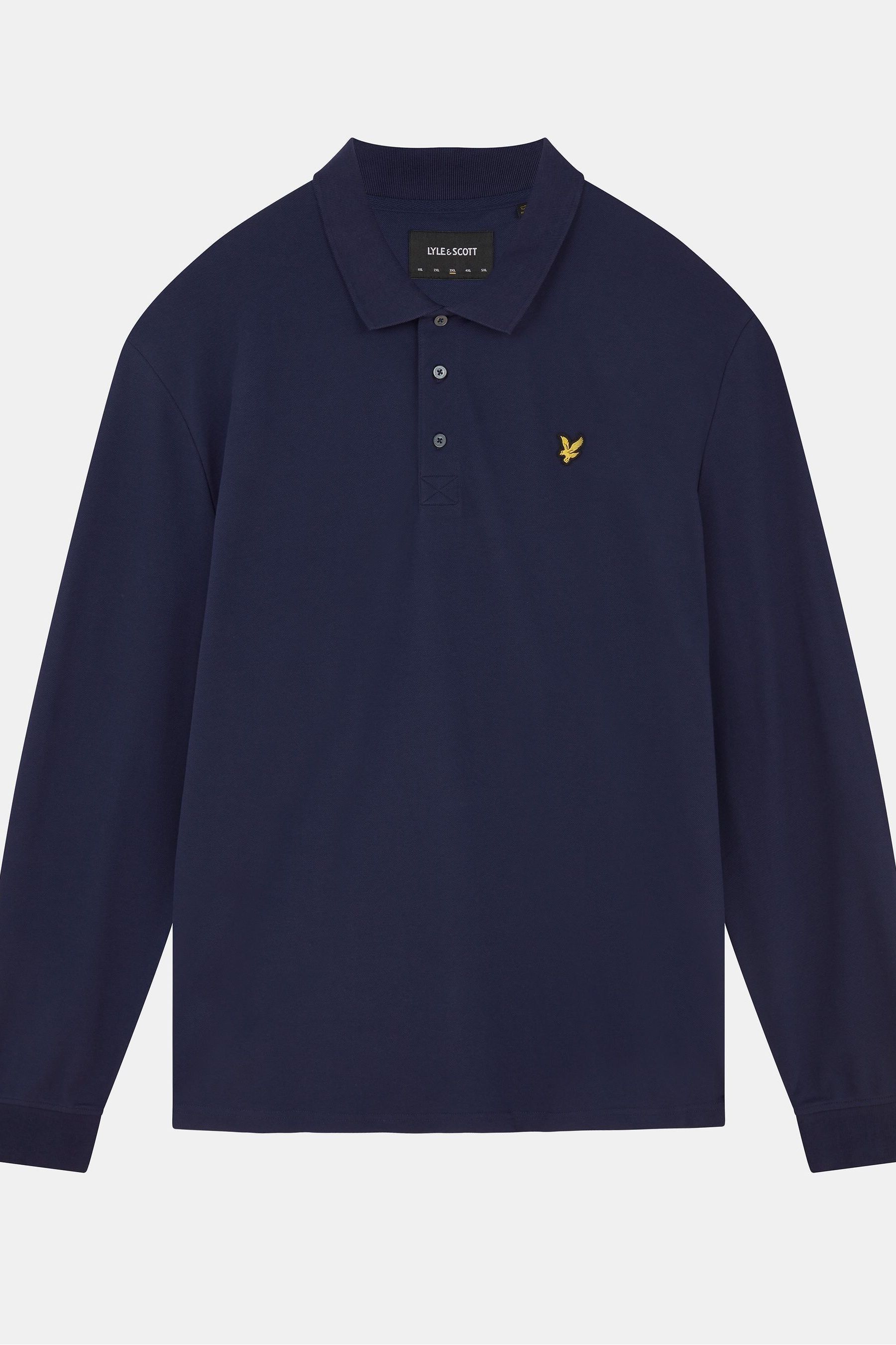 Lyle & scott long sleeve polo shirt shop