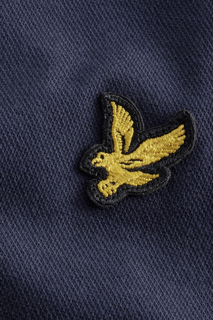 Lyle & Scott Navy Long Sleeve Polo Shirt - Image 7 of 7