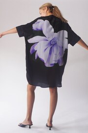 Religion Purple Strike Tunic With Large Floral Placement In Seasonal Colours - Image 5 of 6