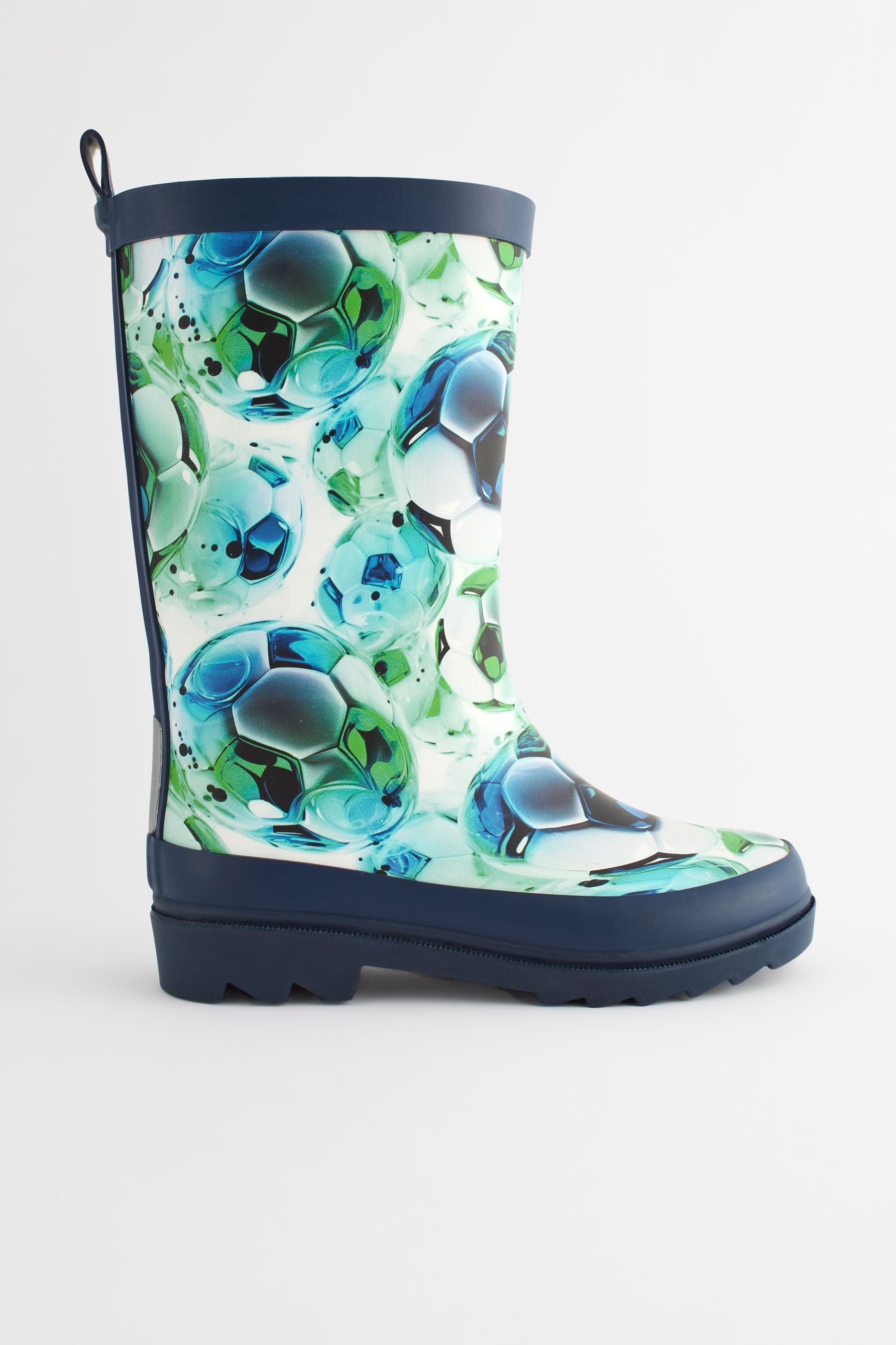 Buy Green Football Rubber Wellies from Next Luxembourg