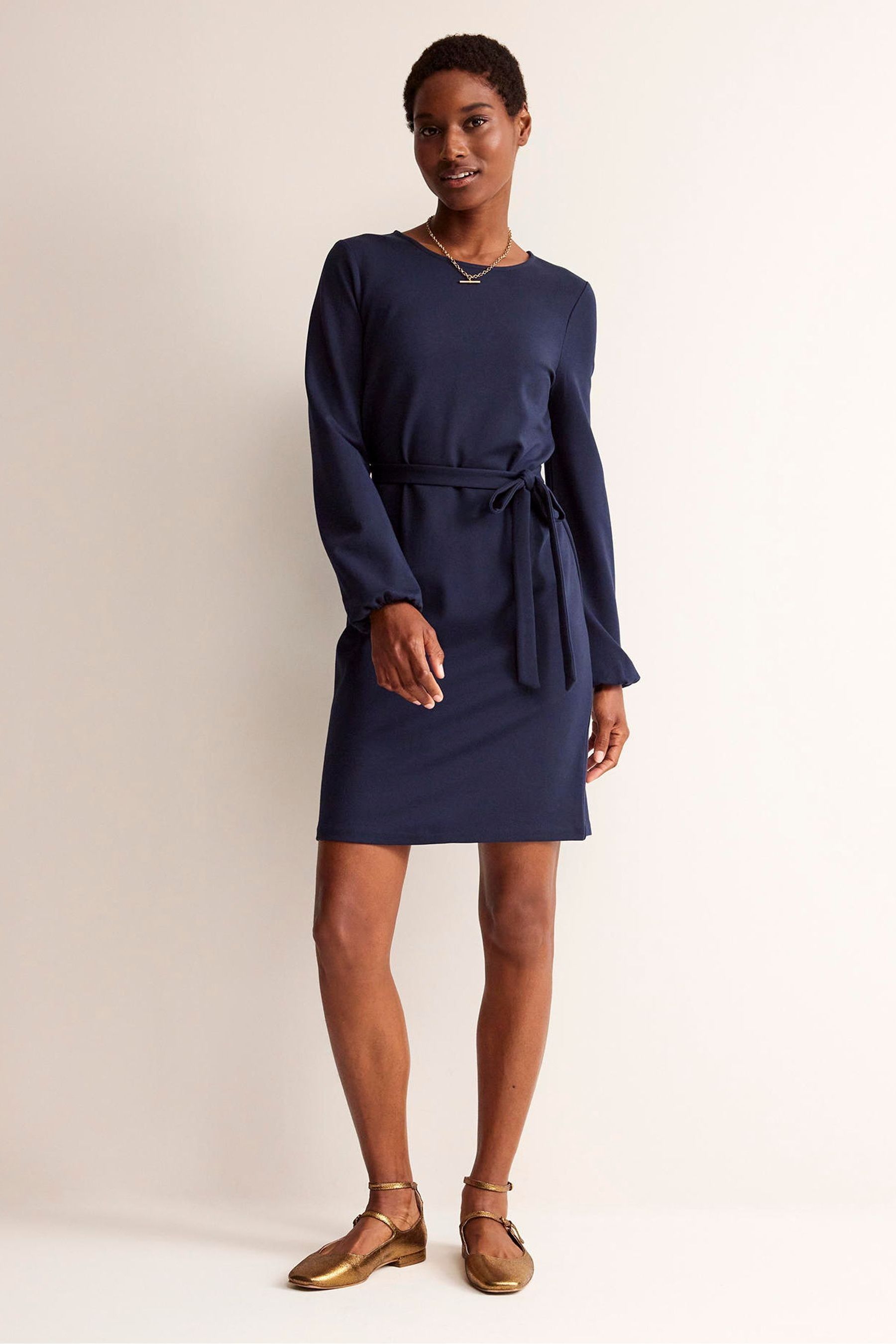 Buy Boden Navy Petite Violet Jersey Shift Dress from Next Luxembourg