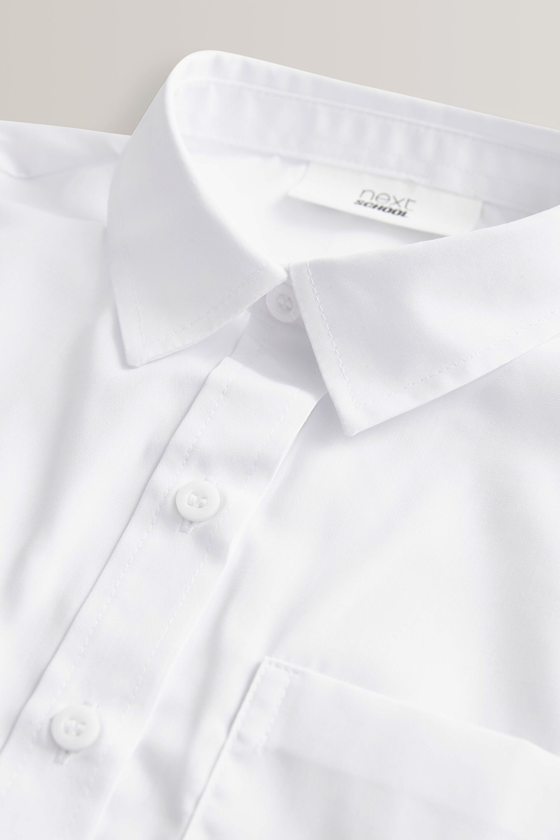 White 5 Pack Puff Sleeve School Shirts (3-16yrs) - Image 5 of 6