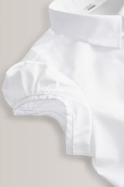 White 5 Pack Puff Sleeve School Shirts (3-16yrs) - Image 6 of 6