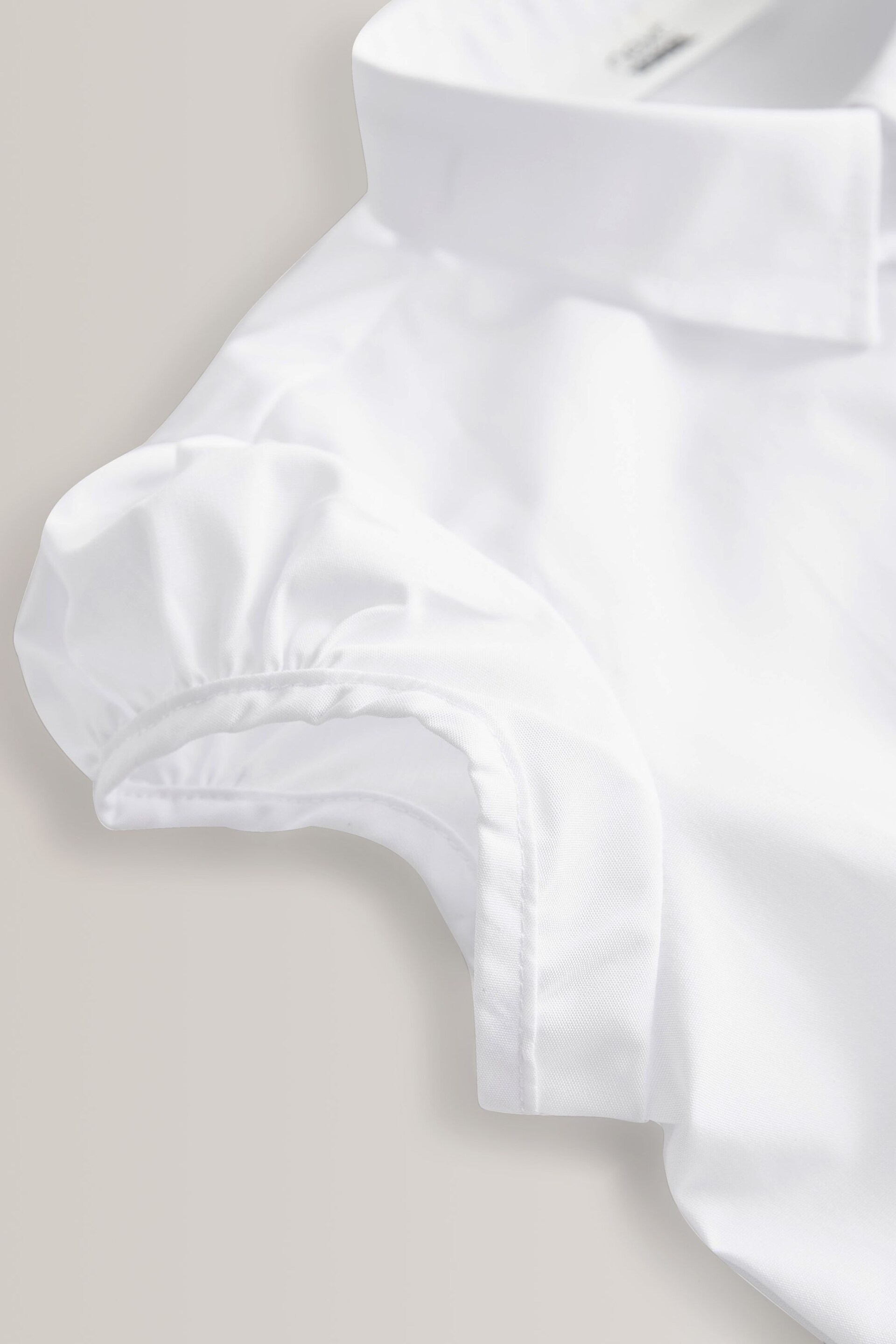 White 5 Pack Puff Sleeve School Shirts (3-16yrs) - Image 7 of 7