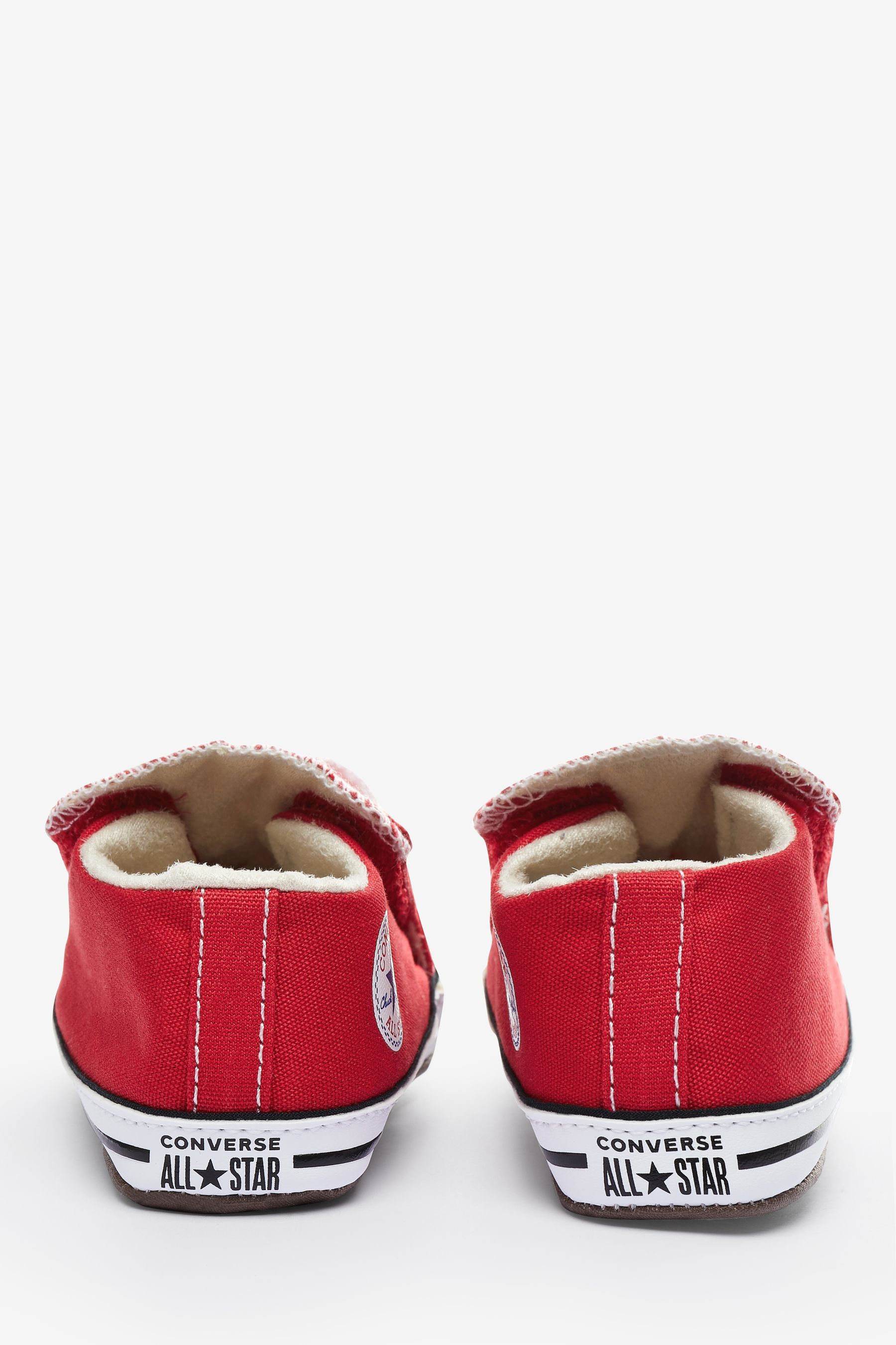 Red converse crib shoes deals