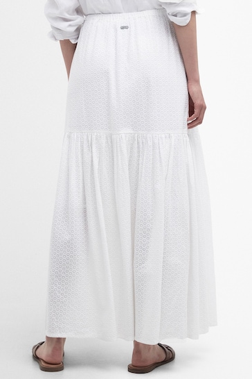 Barbour® White Kelly Broderie Anglaise Skirt