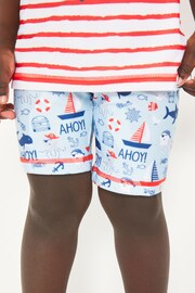 Harry Bear Pink Boys Nautical Two Piece Swim Set - Image 4 of 4