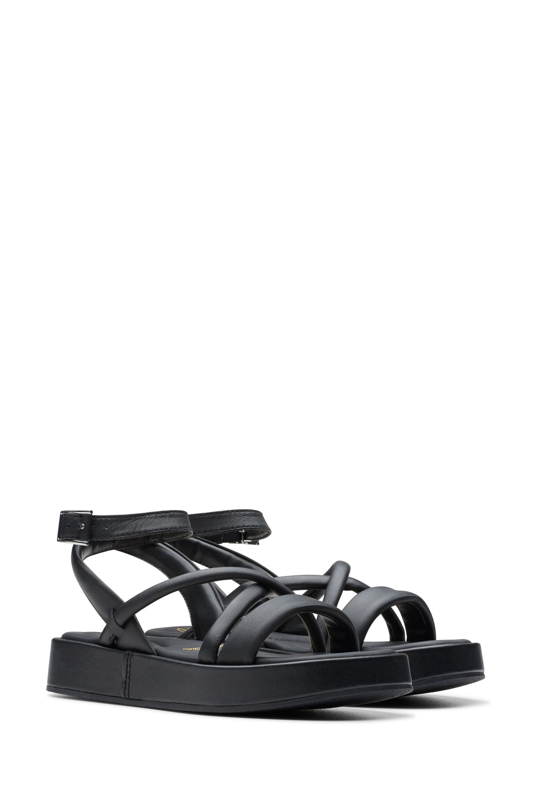 Buy Clarks Black Leather Alda Cross Sandals from Next Ireland