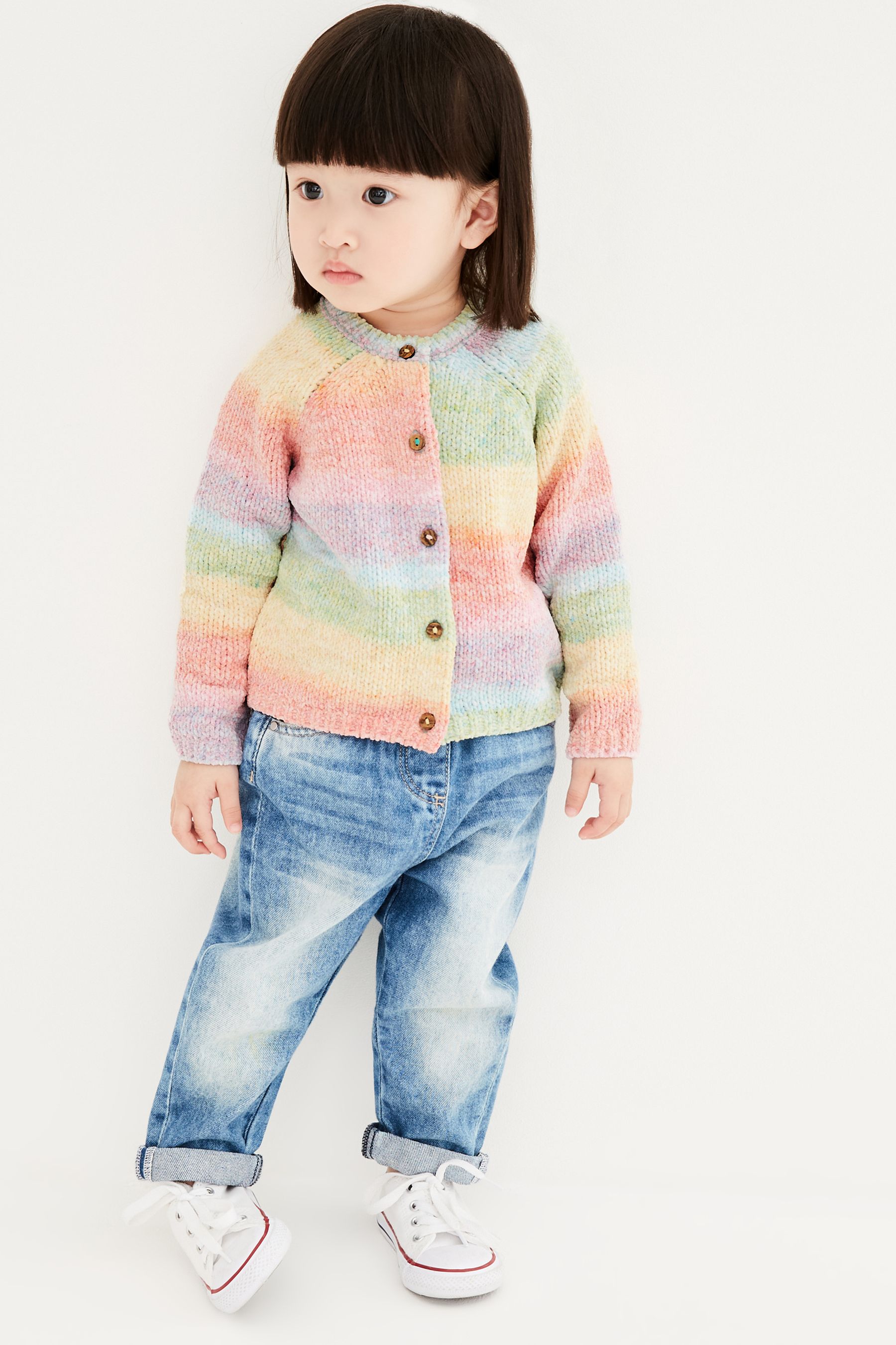 Rainbow chenille sweater online