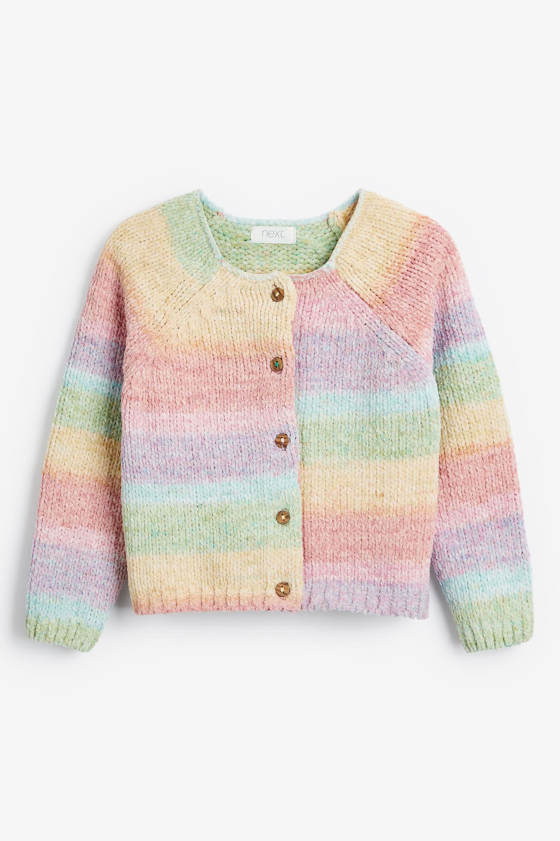 Rainbow cardigan girl outlet