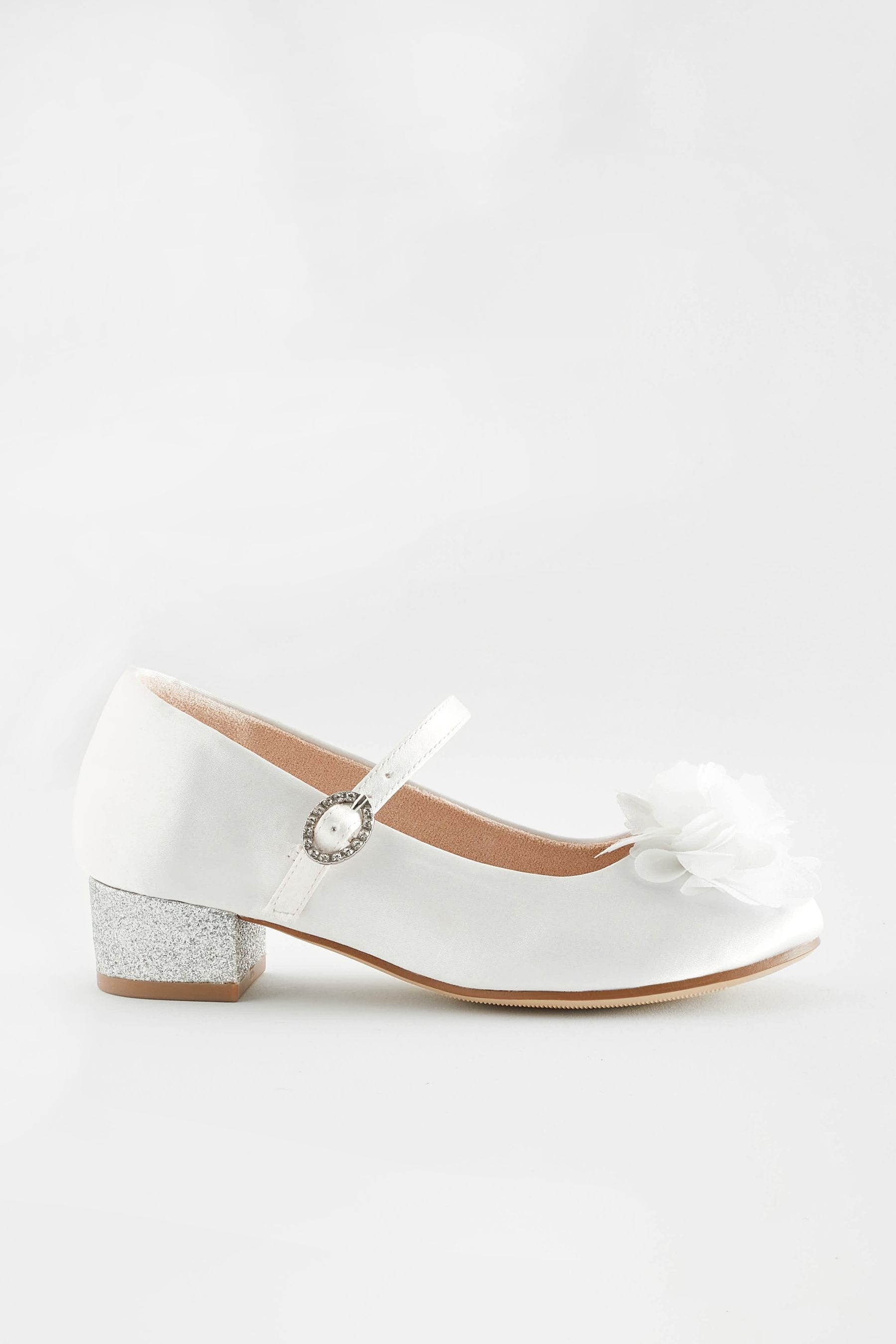 Buy White Corsage Flower Bridesmaid Heel Shoes from Next United Arab Emirates