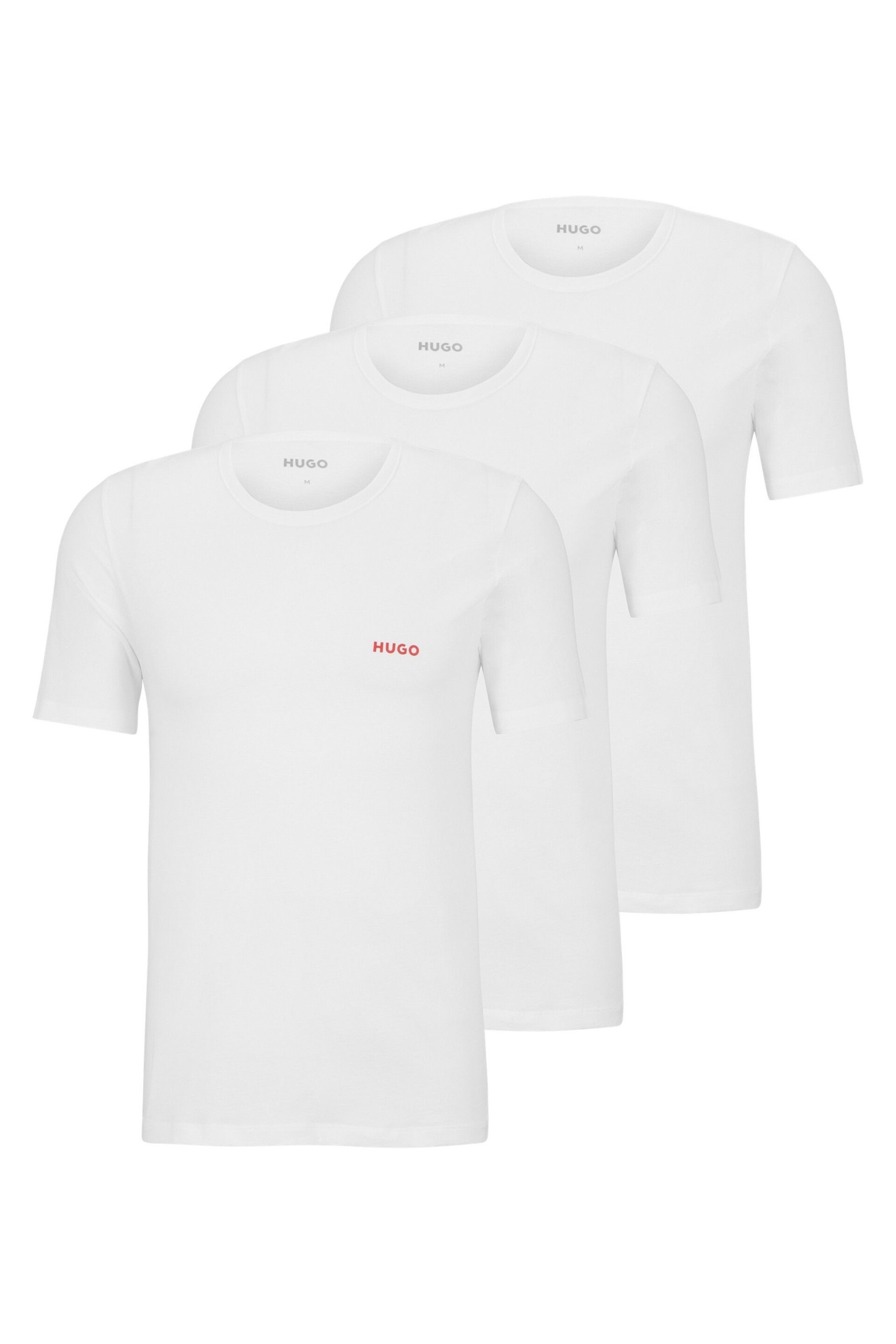 HUGO Cotton T-Shirt 3 Pack - Image 1 of 5