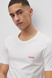 HUGO Cotton T-Shirt 3 Pack - Image 4 of 5