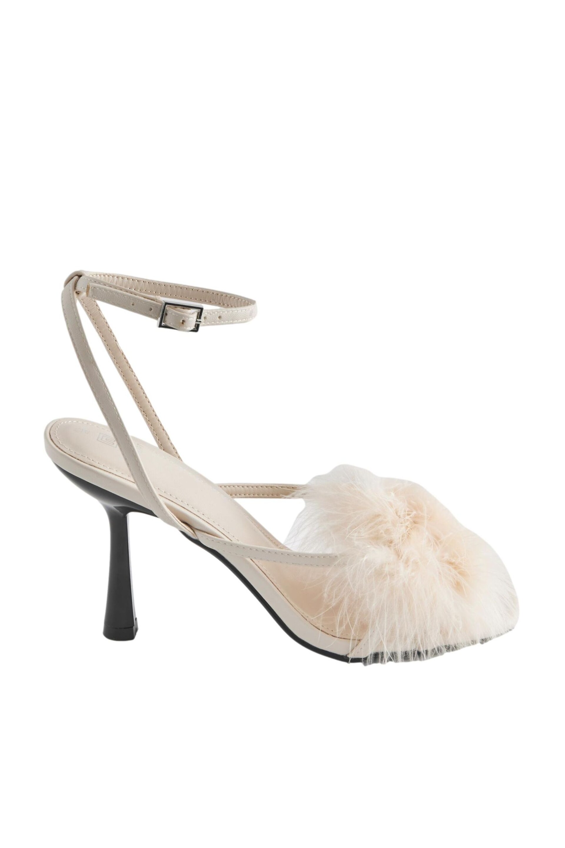 Bone White Forever Comfort® Real Feather Heel Sandals - Image 2 of 5