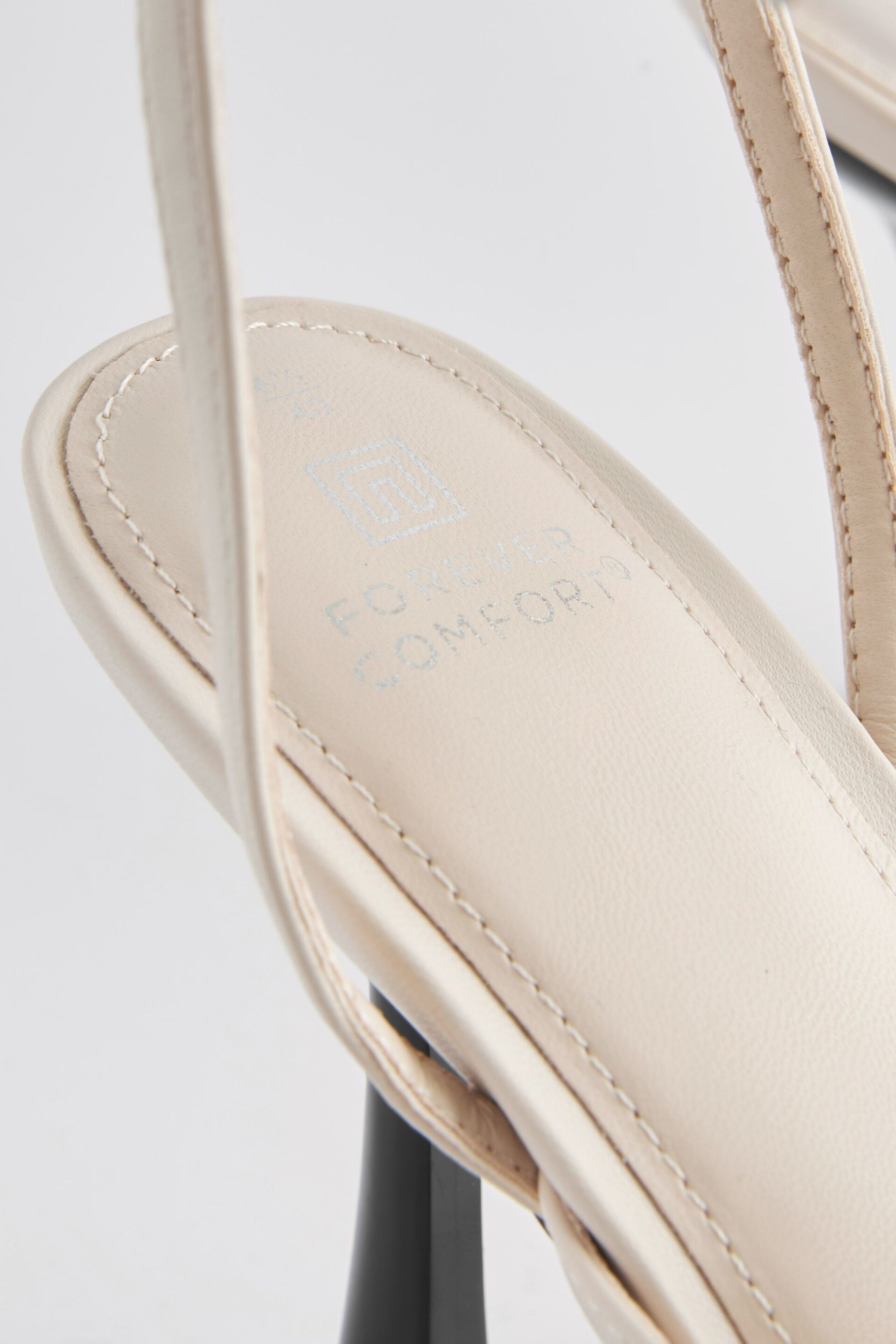 Bone White Forever Comfort® Real Feather Heel Sandals - Image 5 of 5