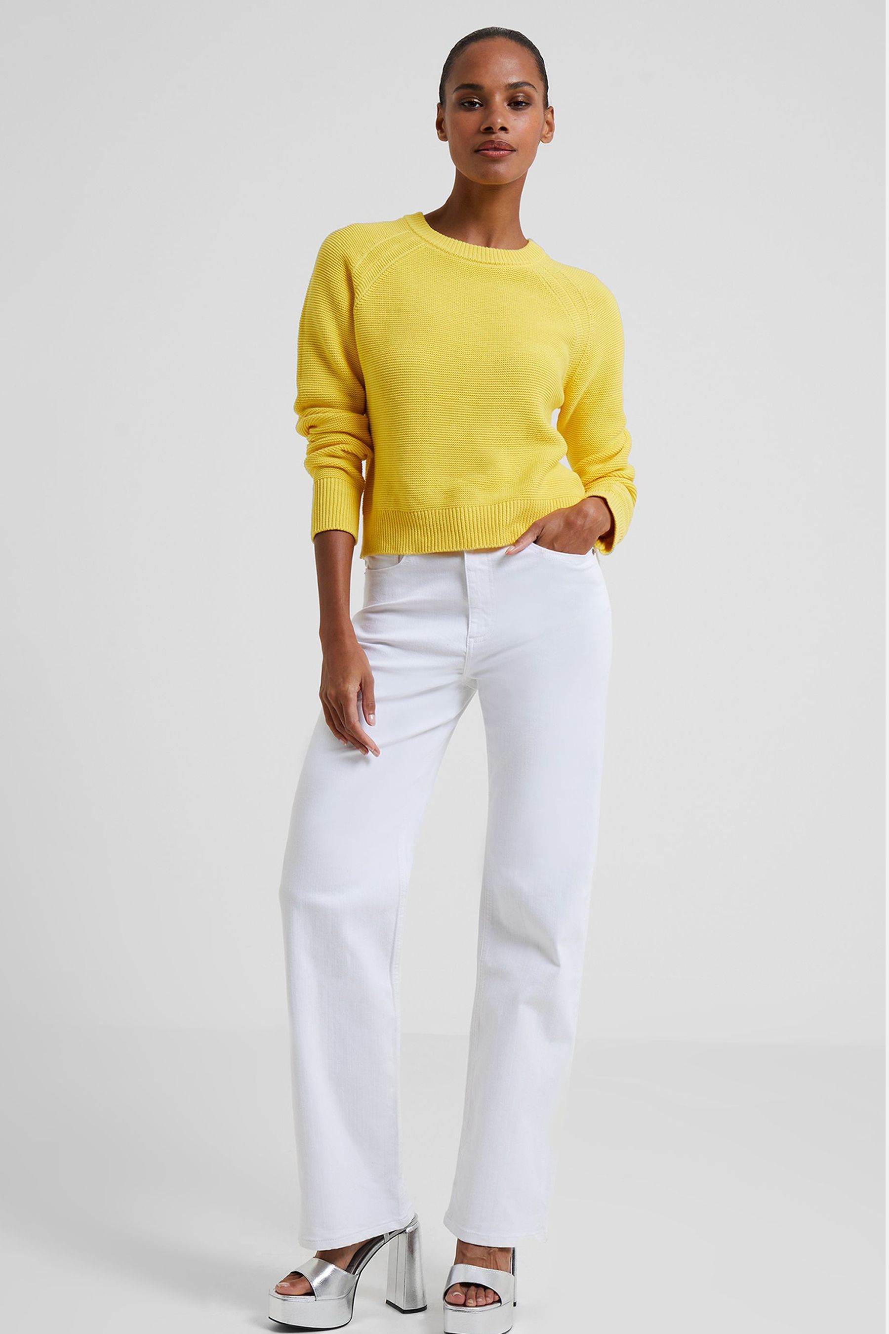 French connection yellow sweater outlet