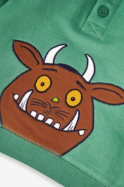 JoJo Maman Bébé Green The Gruffalo Applique Hooded Sweatshirt - Image 7 of 7