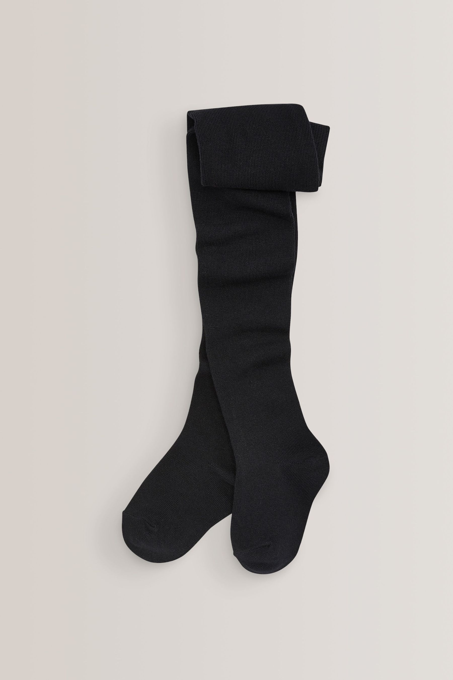 NEXT Black Cotton Rich School Tights 1112years Childrens