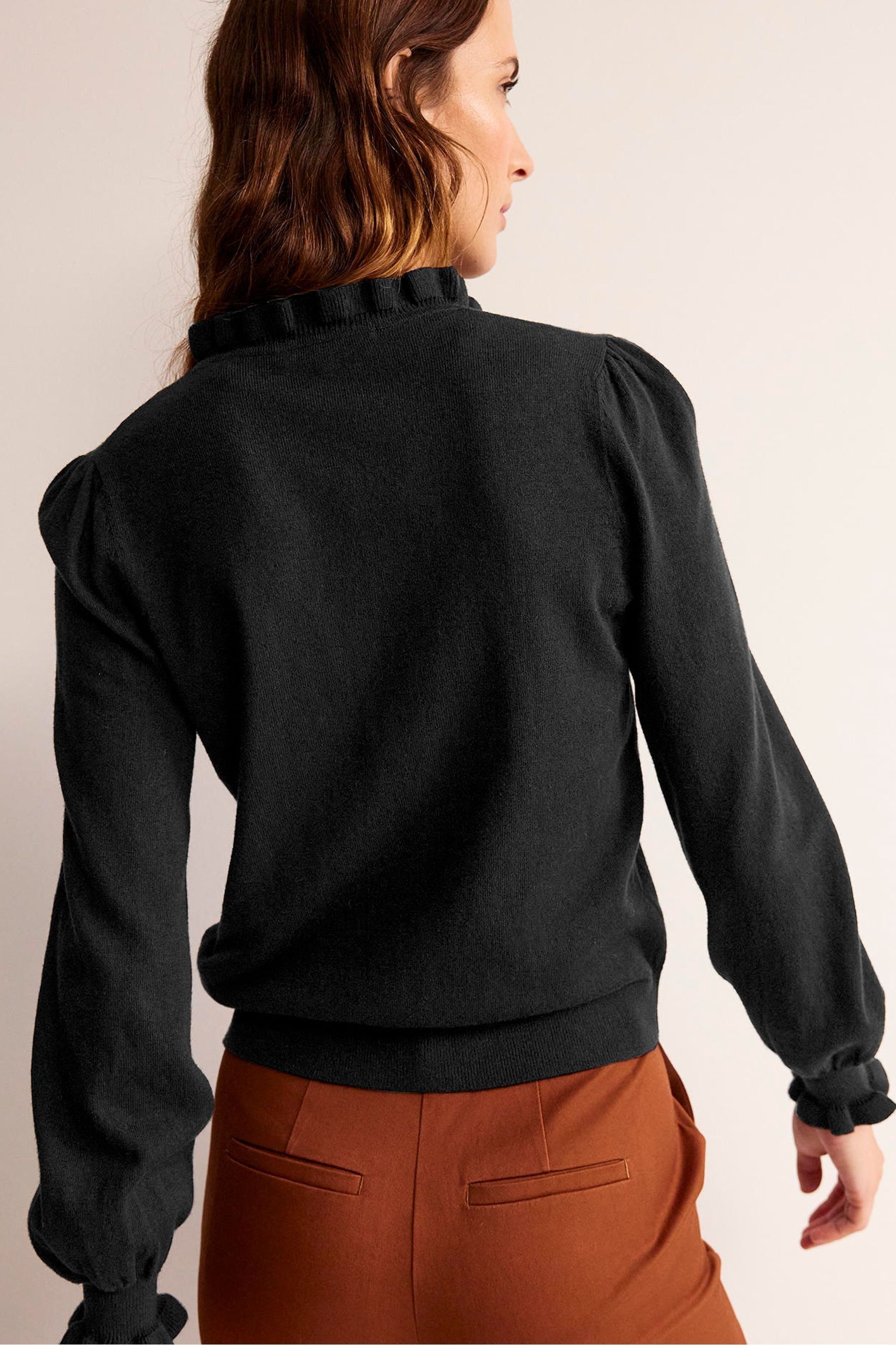 Ruffle store neck jumper