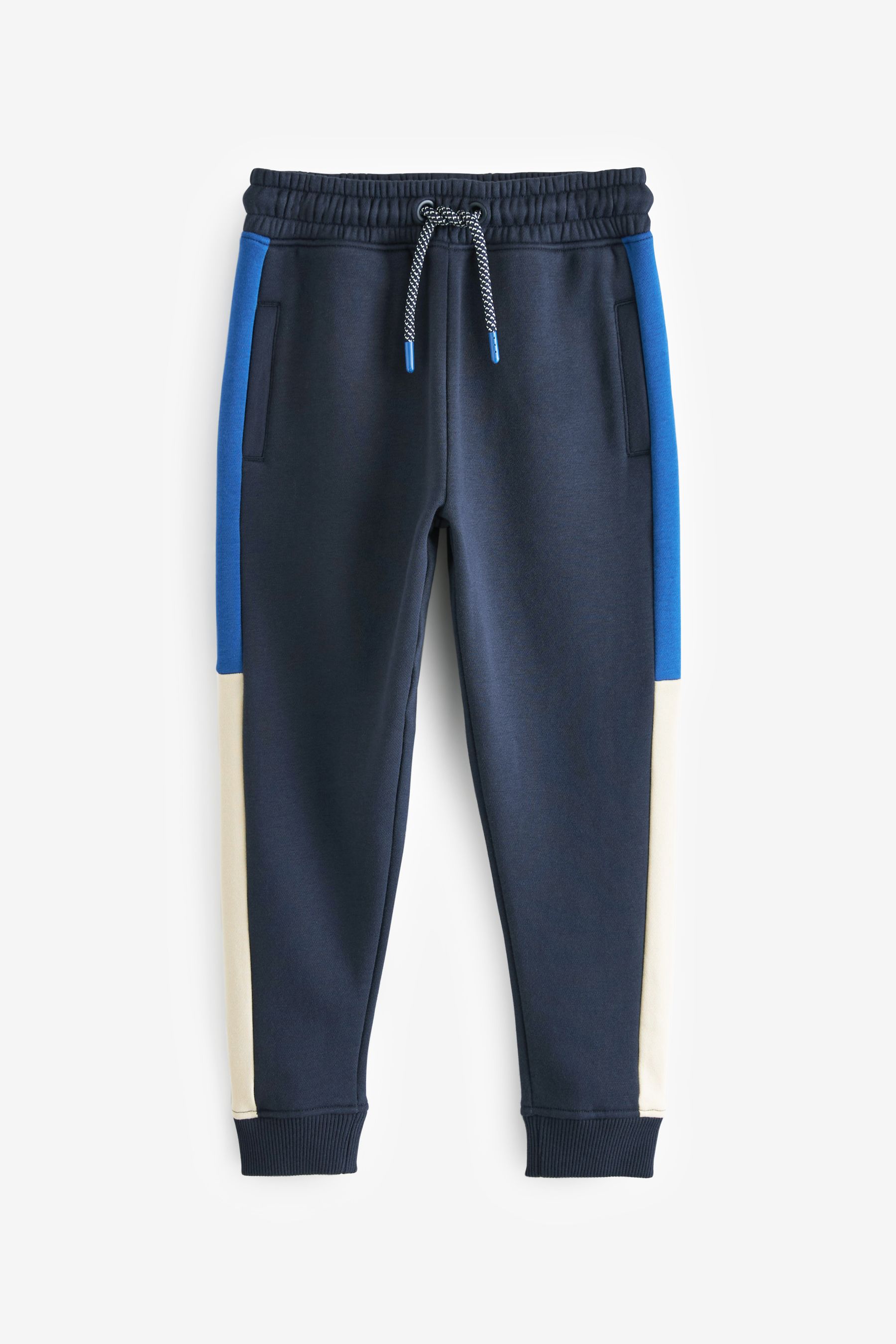 Blue and white joggers cheap