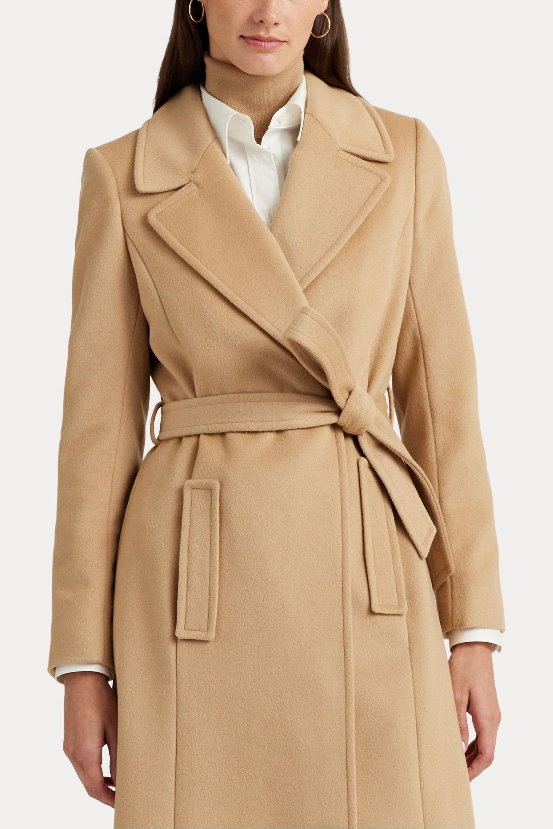 Buy Lauren Ralph Lauren Belted Wool Blend Wrap Coat from Next Luxembourg
