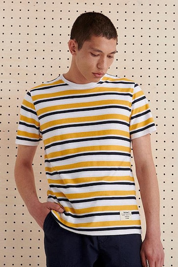 Barbour® Yellow Whitwell Stripe T-Shirt