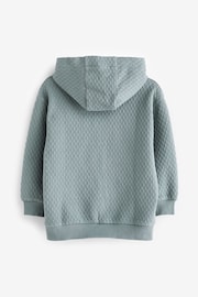 Mineral Blue Textured Hoodie (3-16yrs) - Image 2 of 3