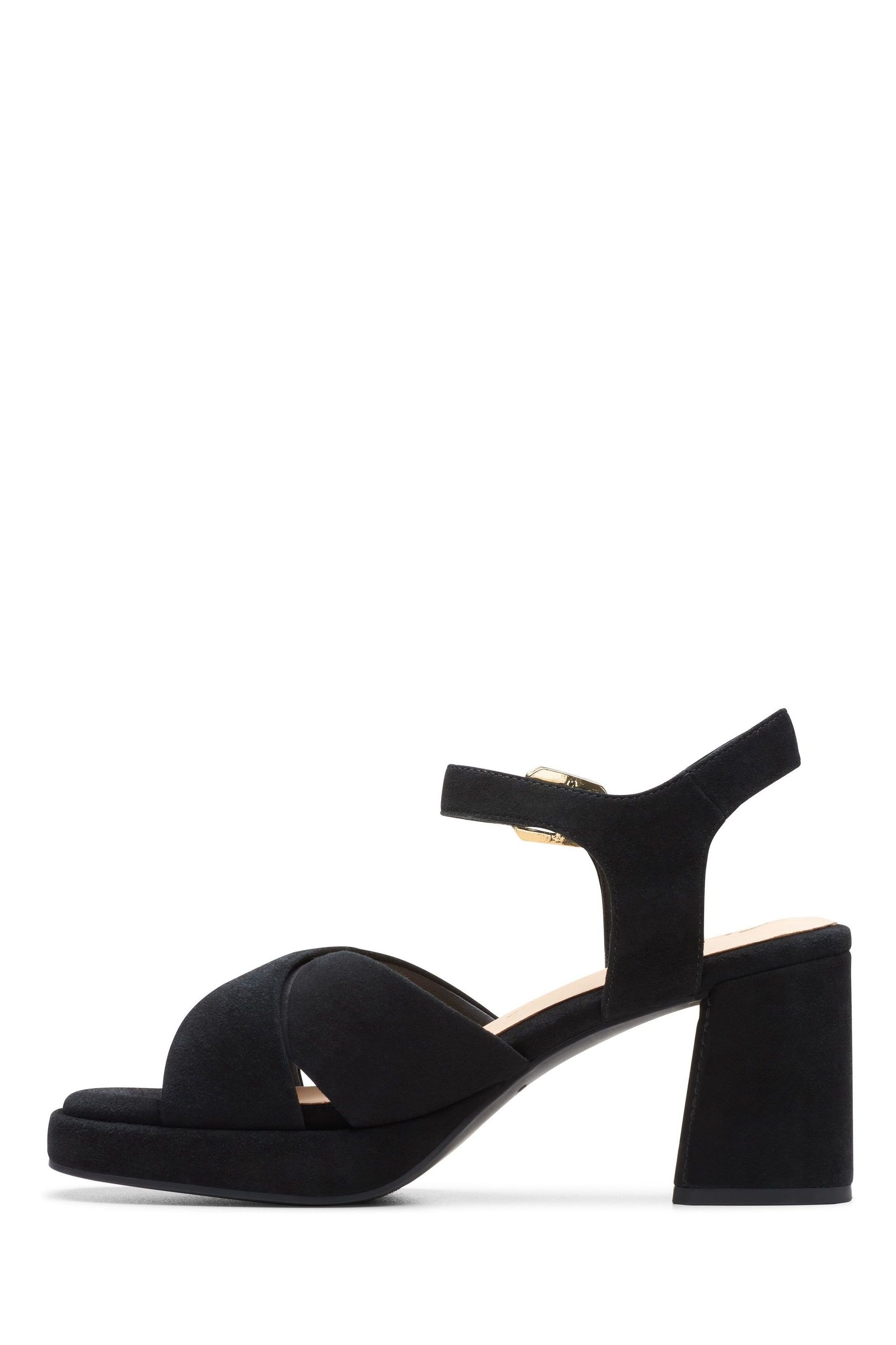 Buy Clarks Black Suede Ritzy 75 Rae Sandals from Next Luxembourg