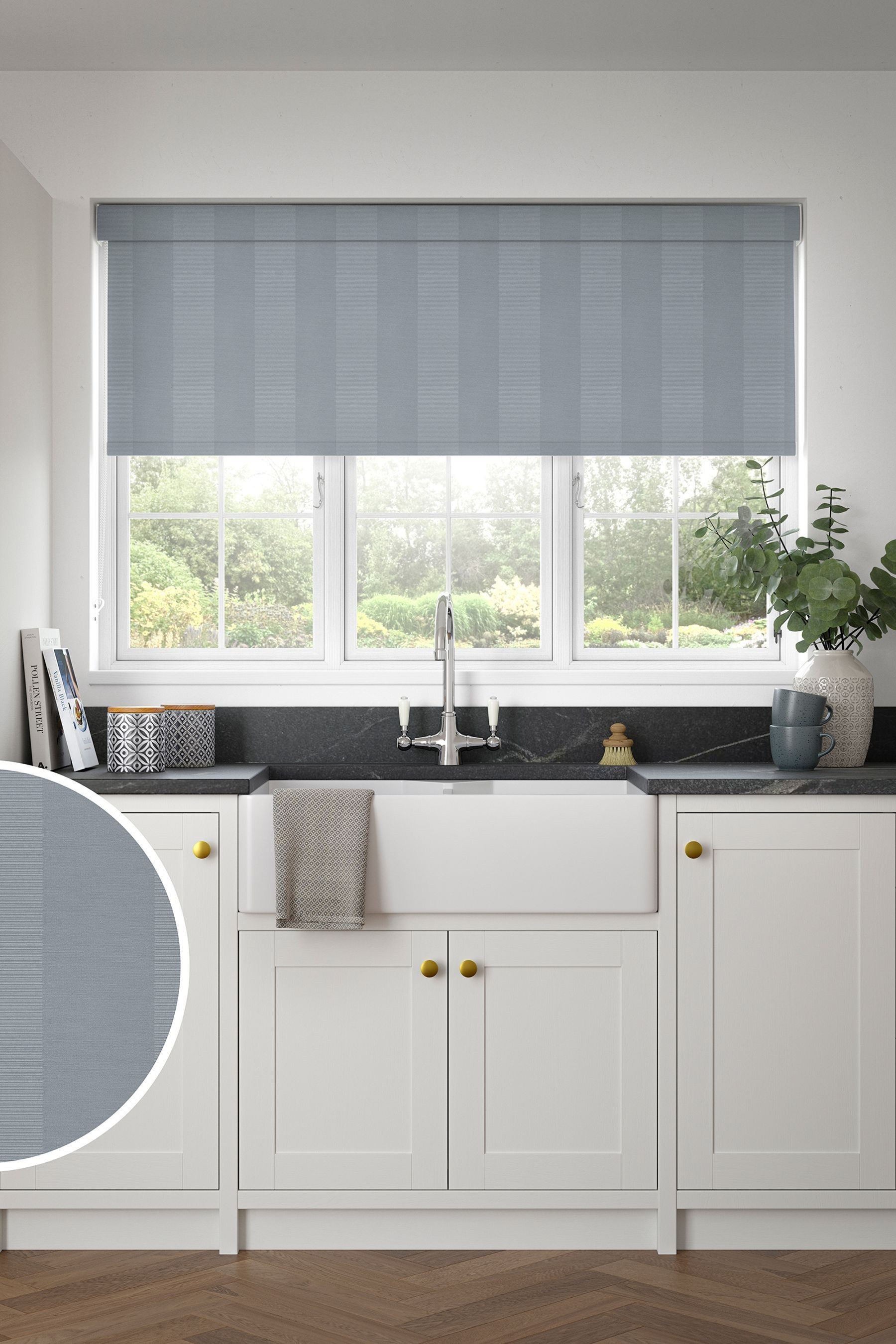 Buy Dove Grey Tresco Made to Measure Roller Blind from the Next UK