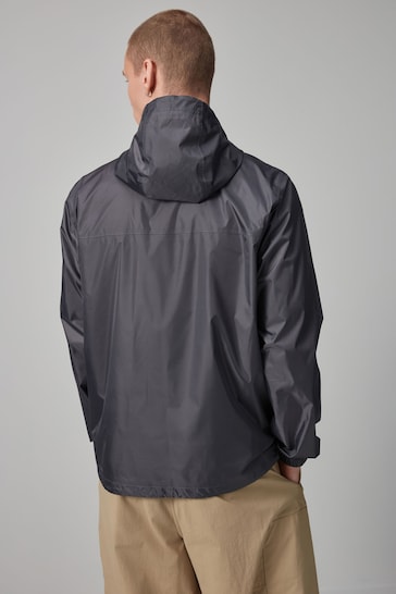 Charcoal Grey Waterproof Packable Jacket