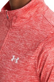 Under Armour Red Tech Twist 1/2 Zip Top - Image 3 of 5