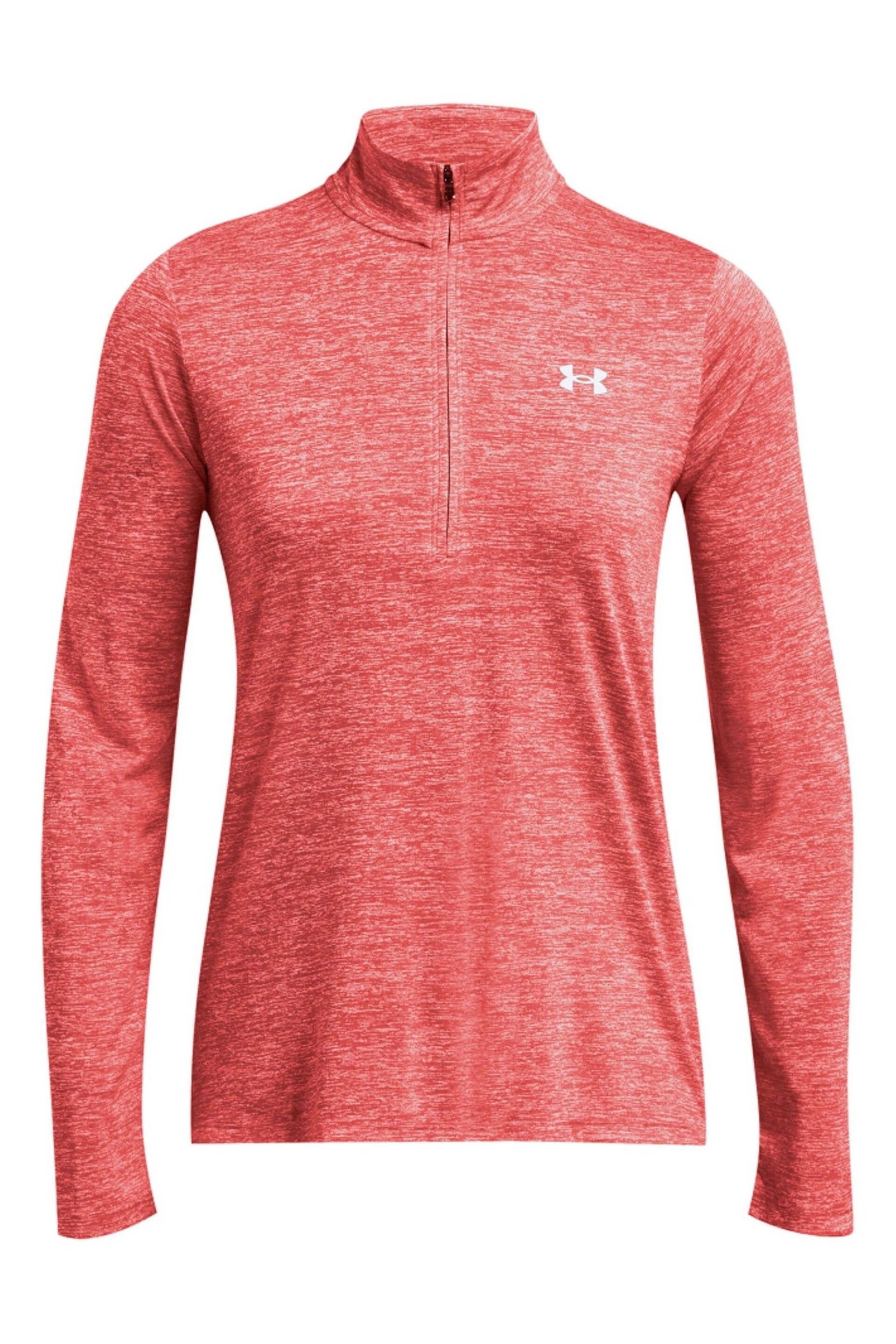 Under Armour Red Tech Twist 1/2 Zip Top - Image 4 of 5