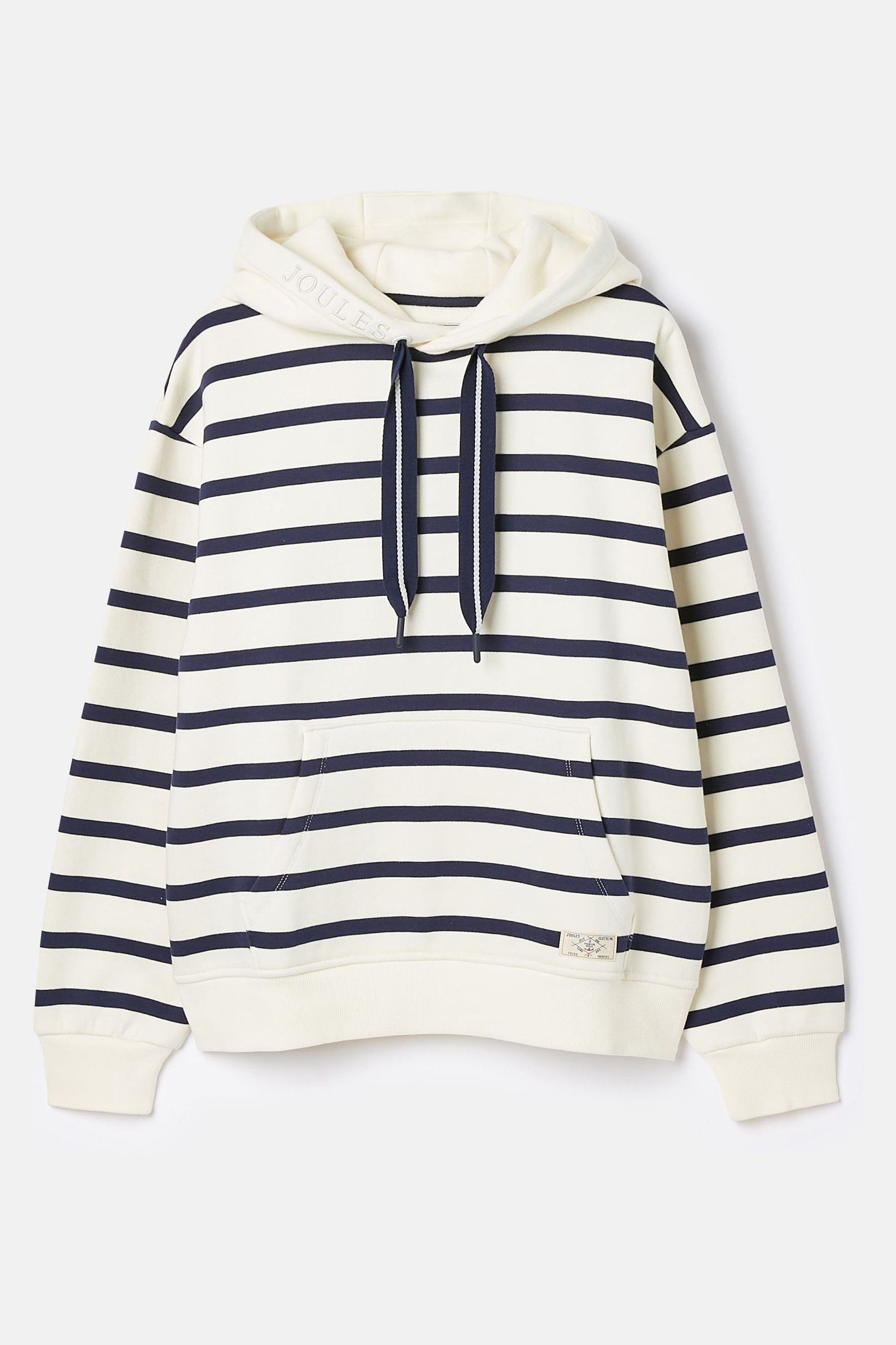 Navy and white striped hoodie clearance
