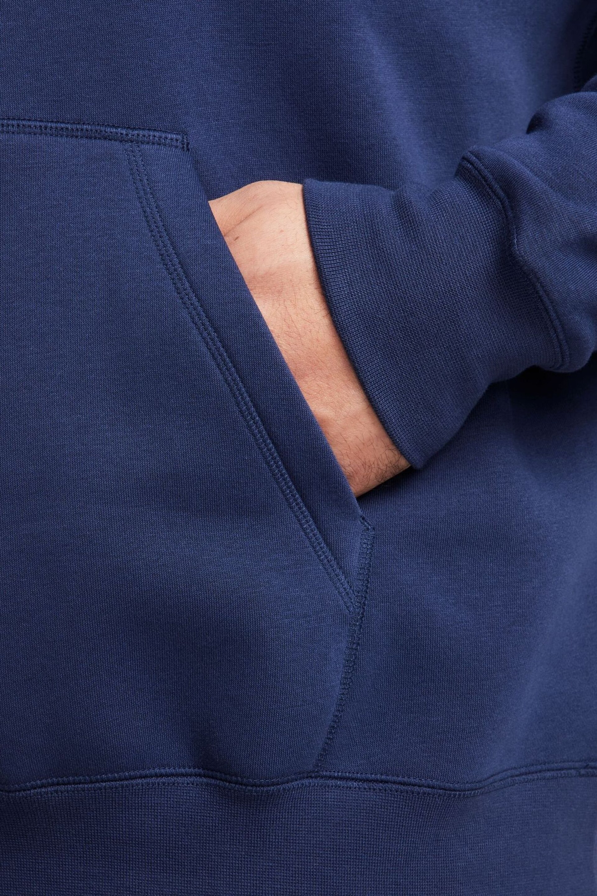 Nike Blue Club Fleece Brushed-Back Pullover Hoodie - Image 11 of 13